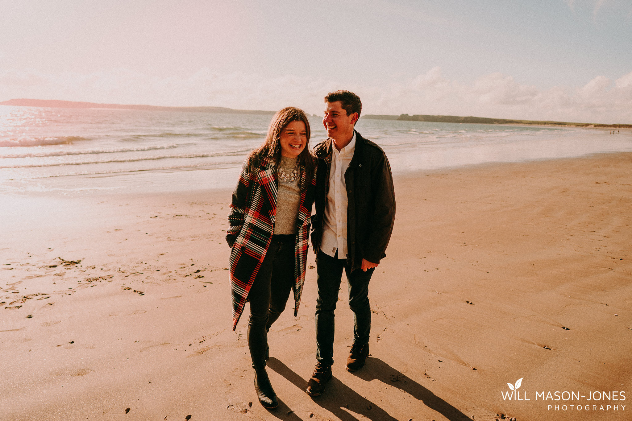  natural relaxed pre wedding photographer in tenby west wales 