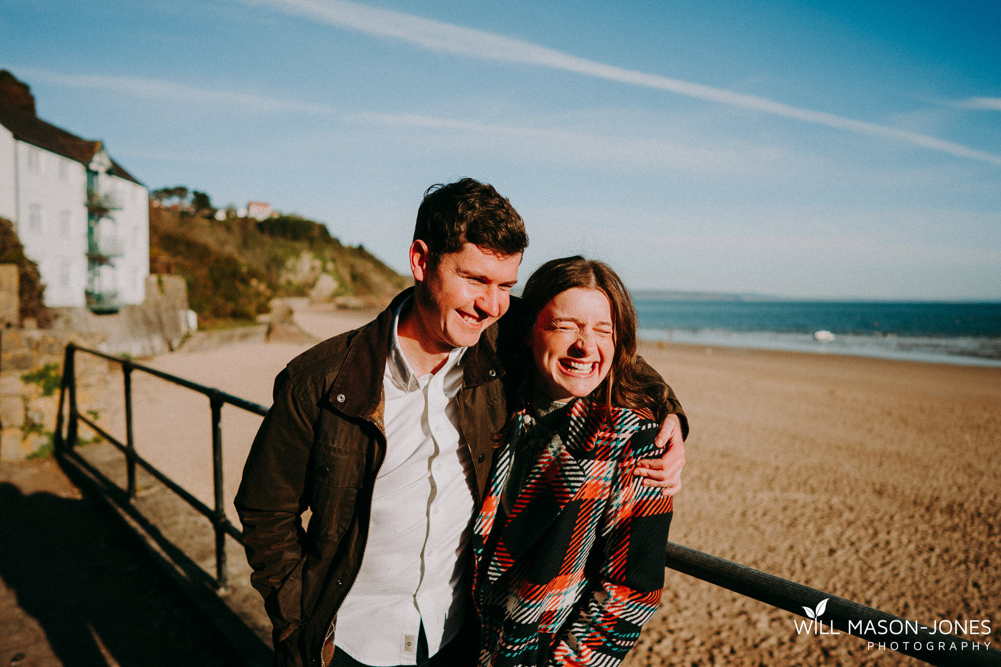  natural relaxed pre wedding photographer in tenby west wales 