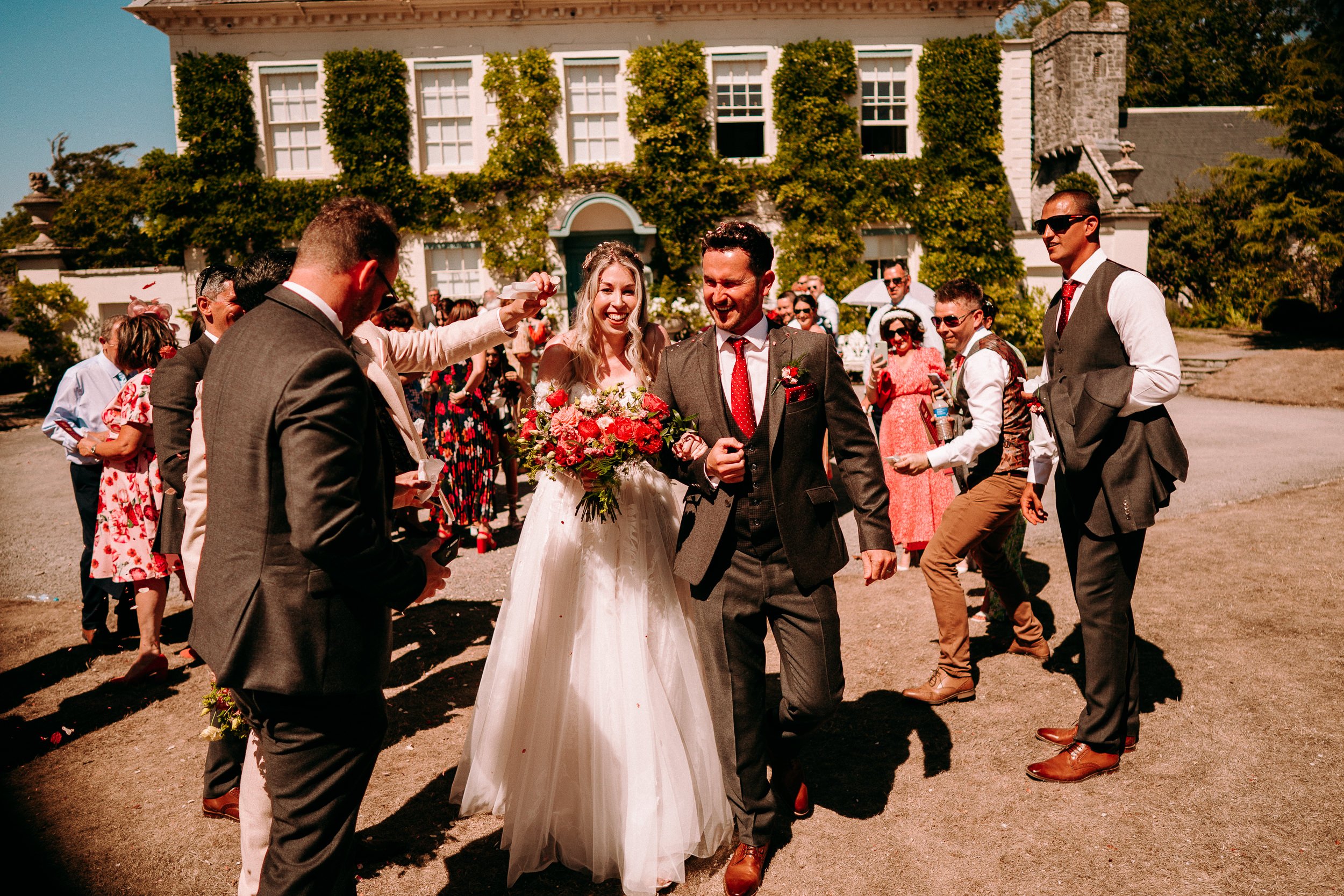  relaxed colourful natural wedding photography gileston manor south wales 