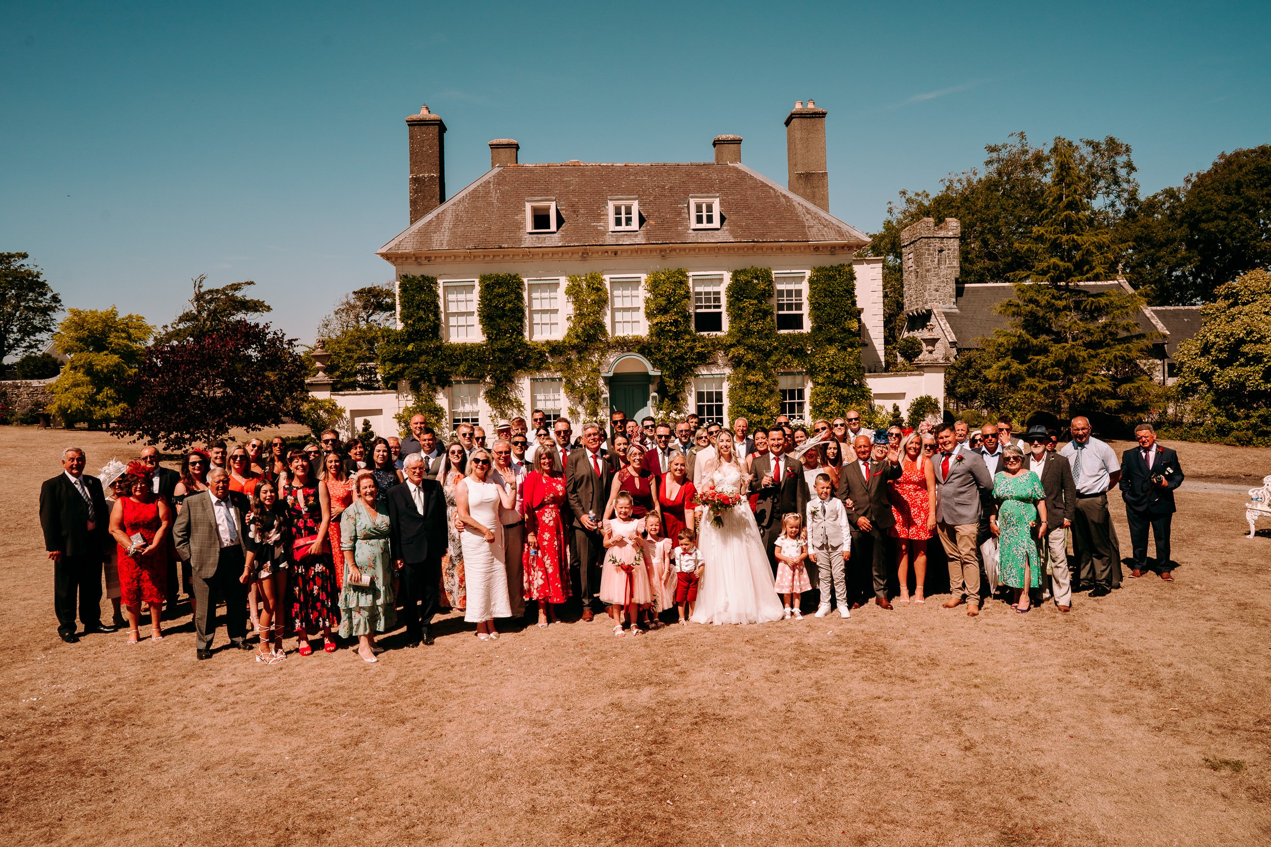 relaxed colourful natural wedding photography gileston manor south wales