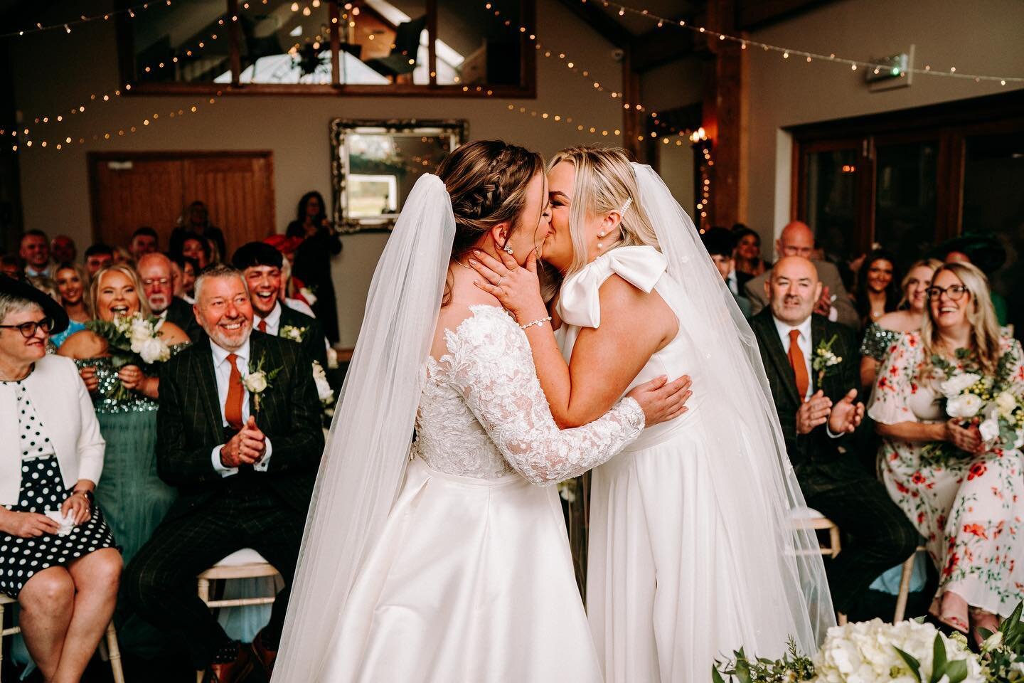 WOW!! The most gorgeous wedding day for @georgiehughes_ &amp; @carys.c.hughes at @oldwallsgower 🤍🤍Such a pleasure working with these two, the whole day was just full of laughs from start to finish, even with torrential downpours these two took it a