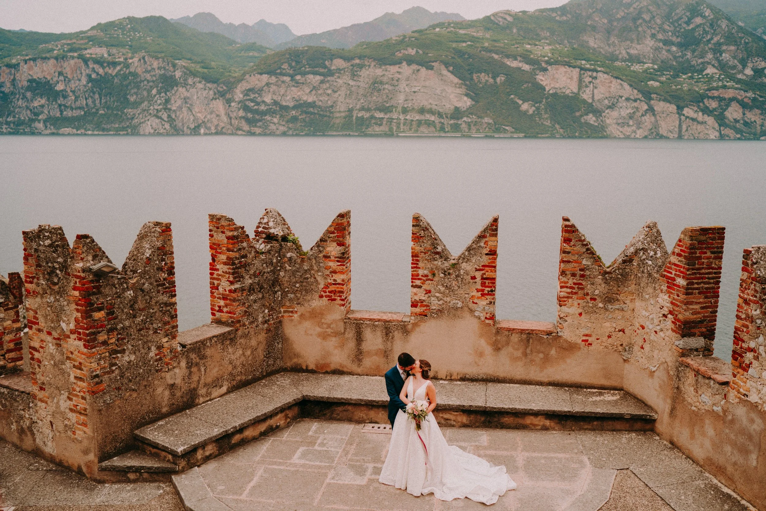 Linda &amp; Dan - Malcesine Castle, Lake Garda Wedding Photographer