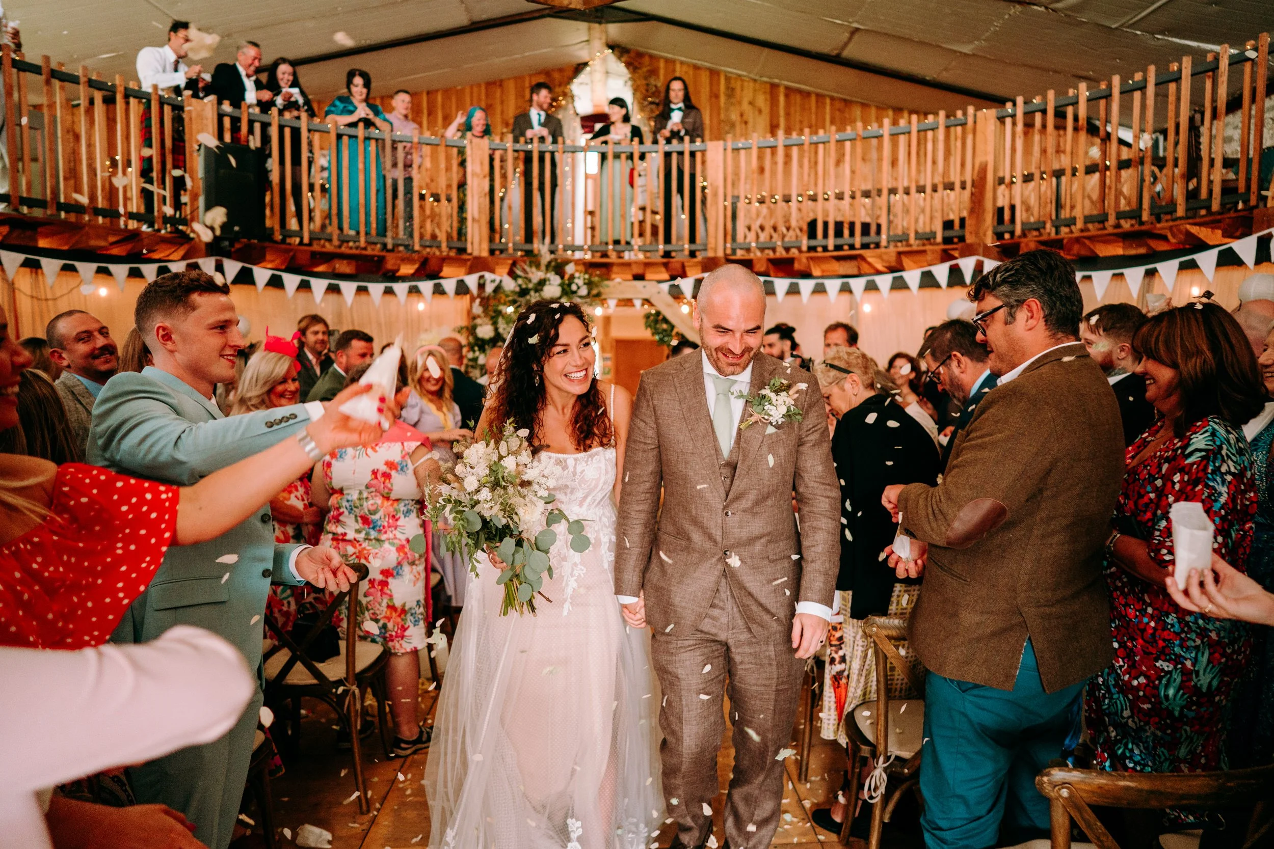 Fun, relaxed and colourful wedding photography at Coed - Ella + Duncan
