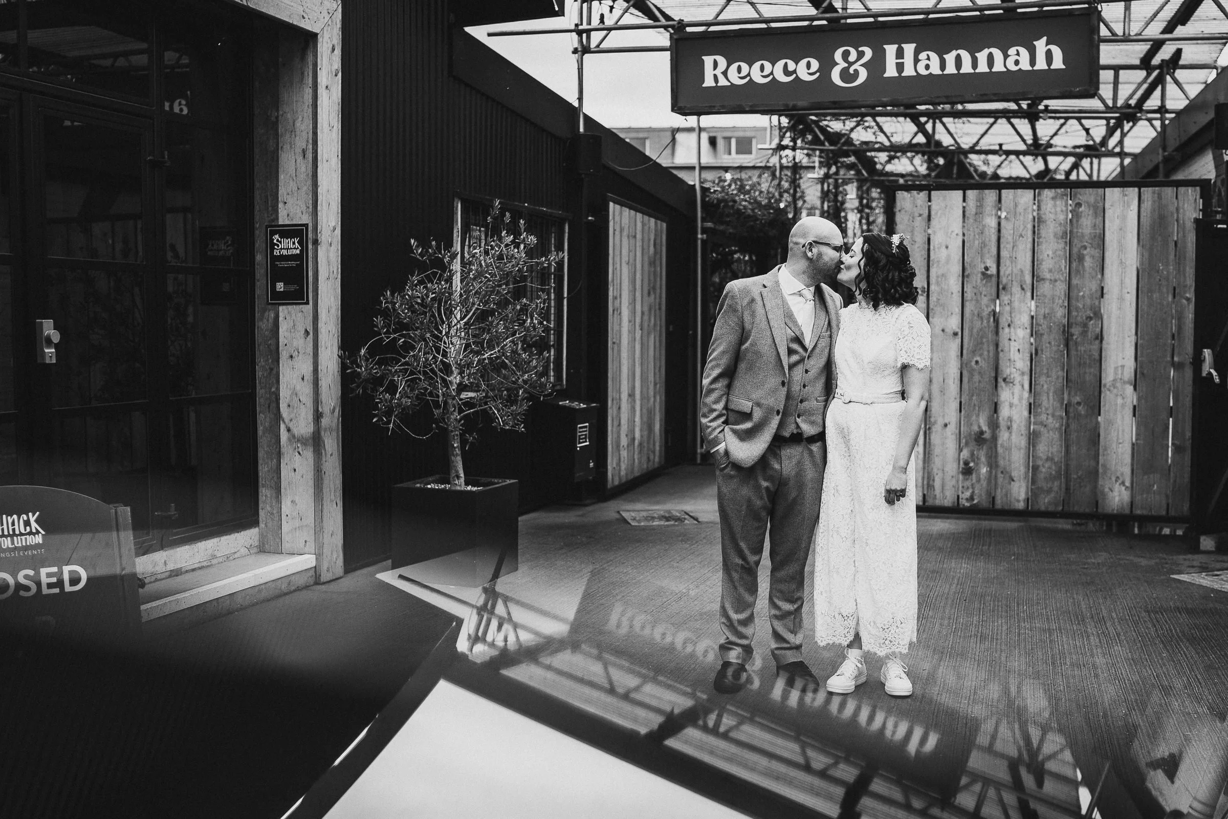 Reece + Hannah’s Winter Wedding at The Shack Revolution, Hereford