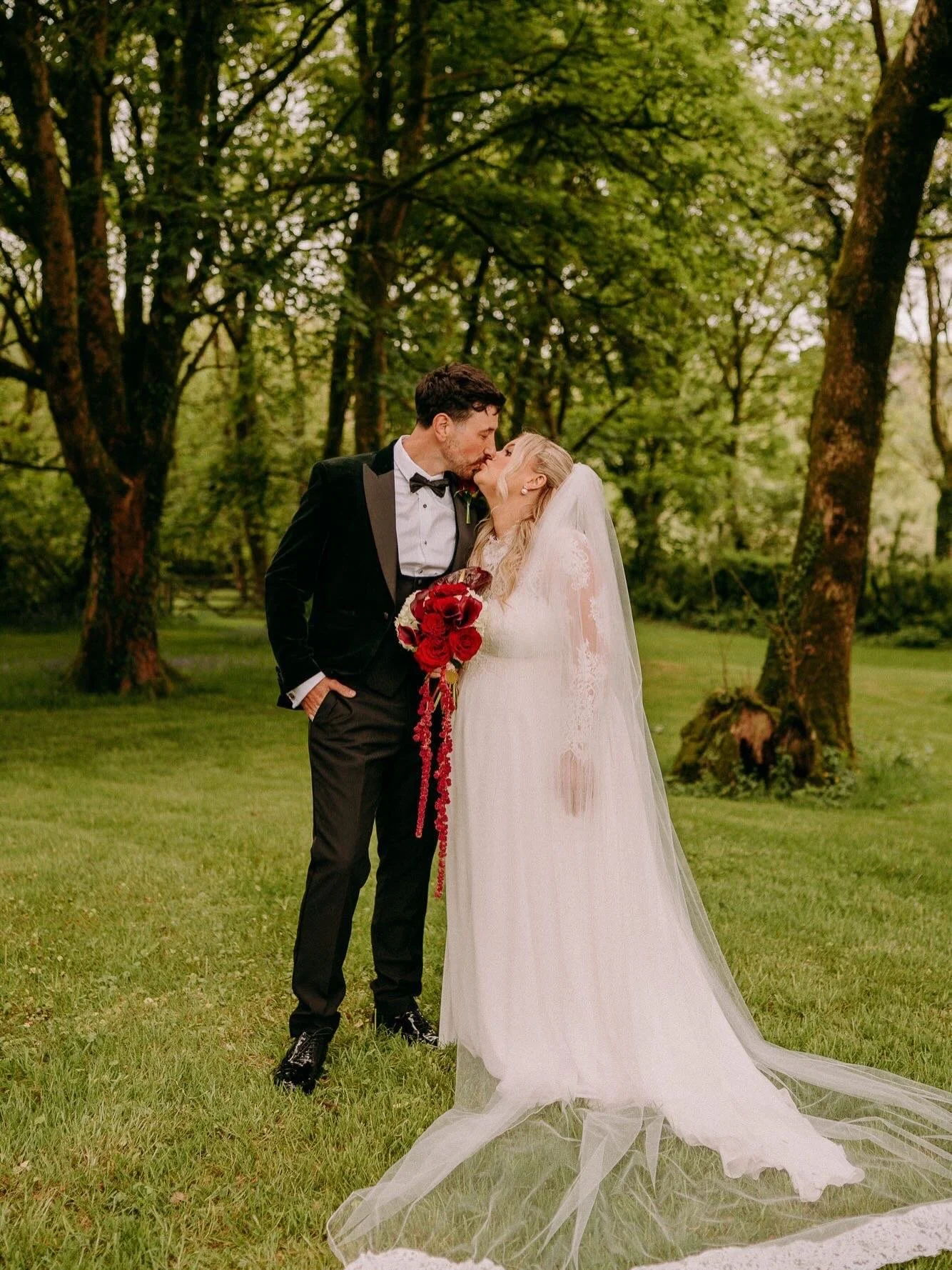 Nan on the bouncy castle and the dog in a Tuxedo - Shannon &amp; Liam&rsquo;s stunning wedding day at @discovergellifawr was brilliant! Extremely chilled and non-tradish, exactly the sort of thing I LOVE to shoot! Being such a relaxed couple meant no