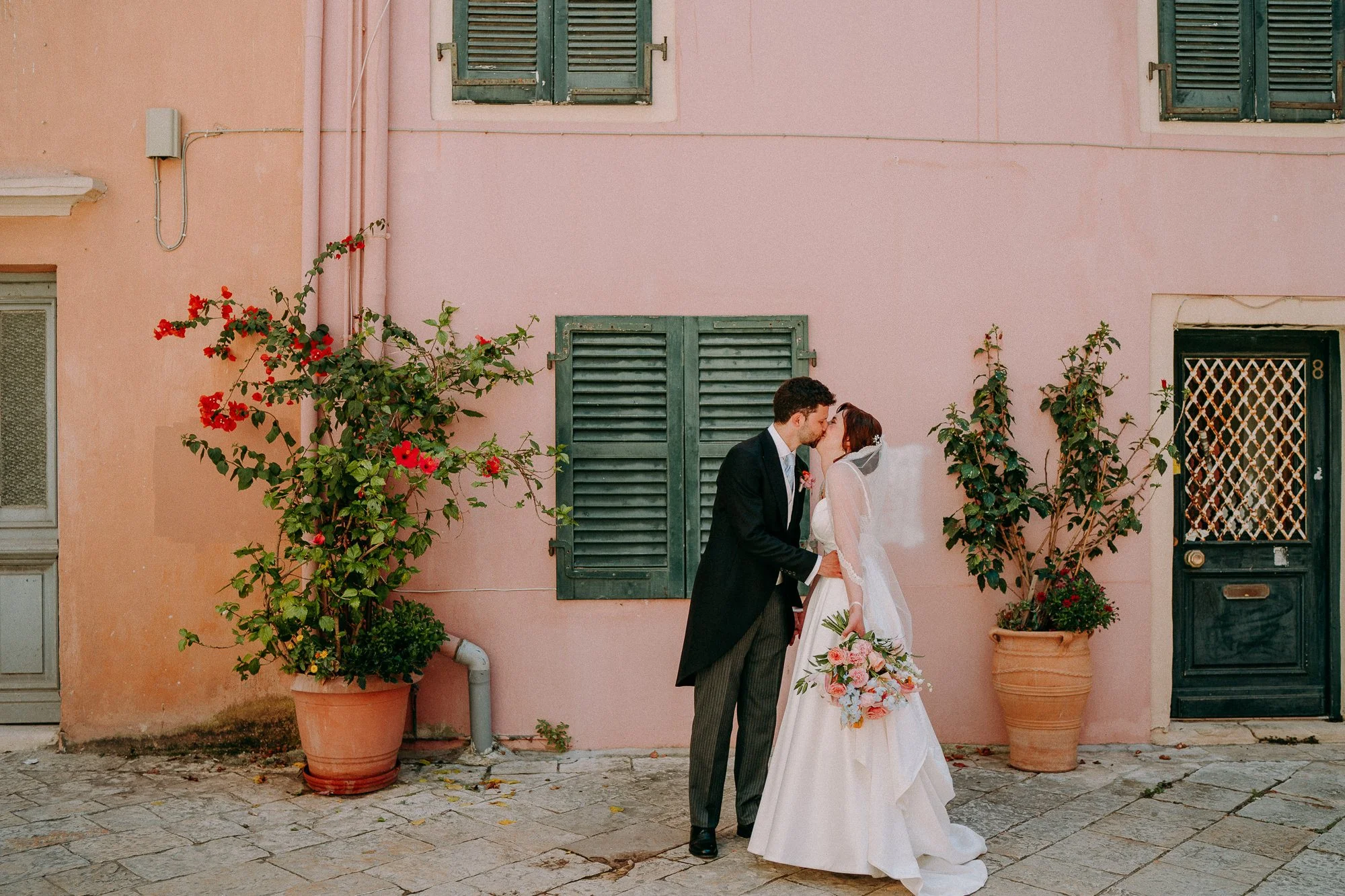 Catherine + George - Destination wedding in Corfu Old Town - Wedding Photography Highlights