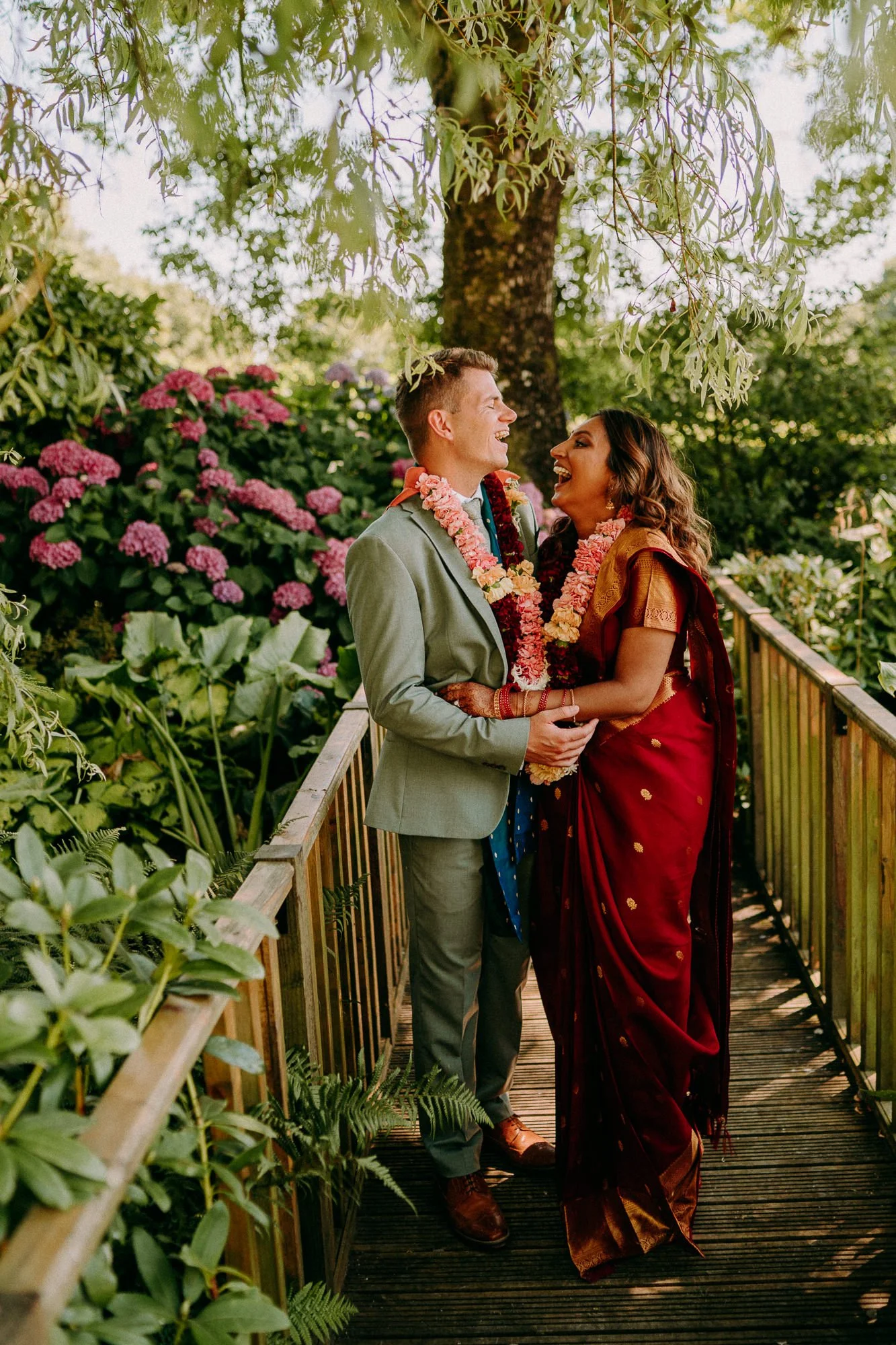Laasya + Jack- Outdoor Indian/Welsh fusion wedding - King Arthur Hotel, Swansea