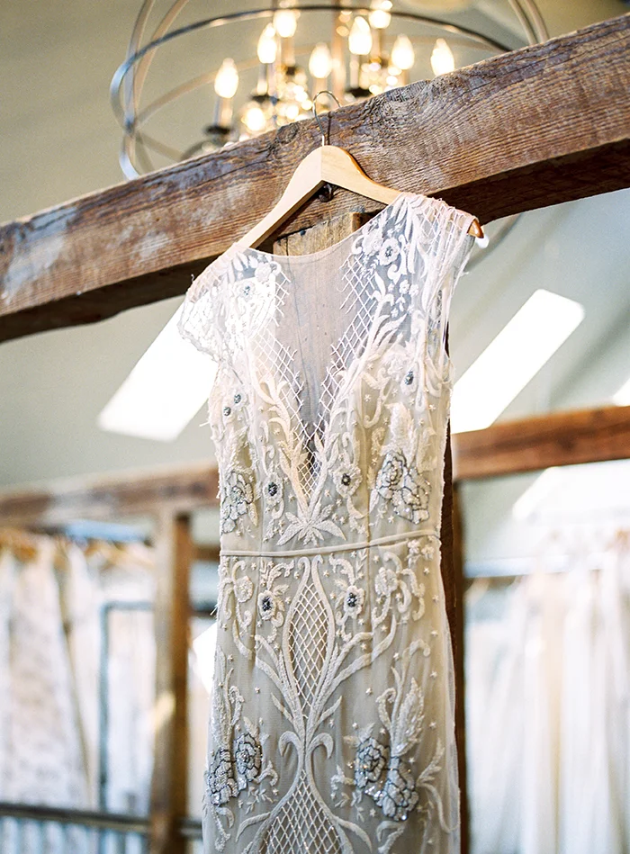 Vionnet - Illusion Beaded Fit to Flare Wedding Dress