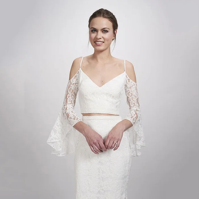 Theia Bridal Mariel Lace Top