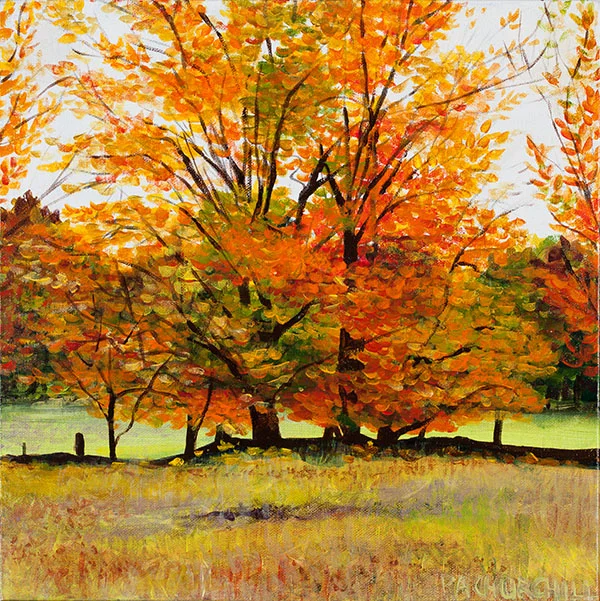 Say Goodbye To Summer 12"x12" Acrylic $125.00 SOLD On Exhibit at the Collingwood Library