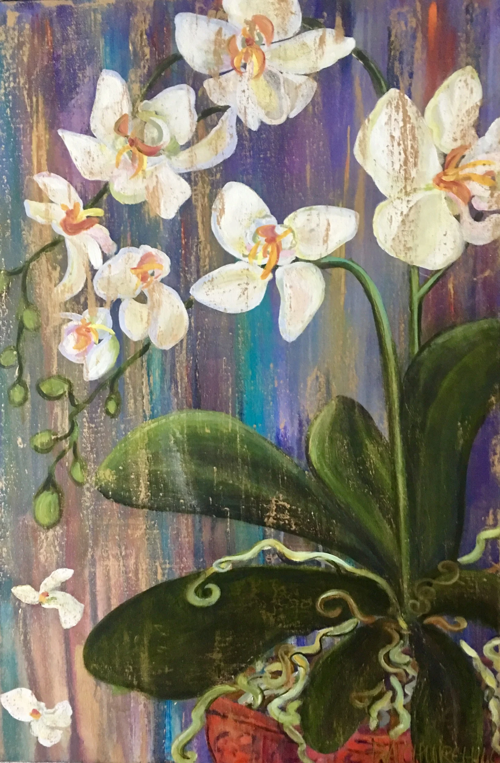 Sitting Pretty 24"x36" Acrylic $650