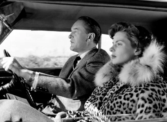 Ingrid Bergman, in Viaggio in Italia (1954), dir. Roberto Rossellini.
