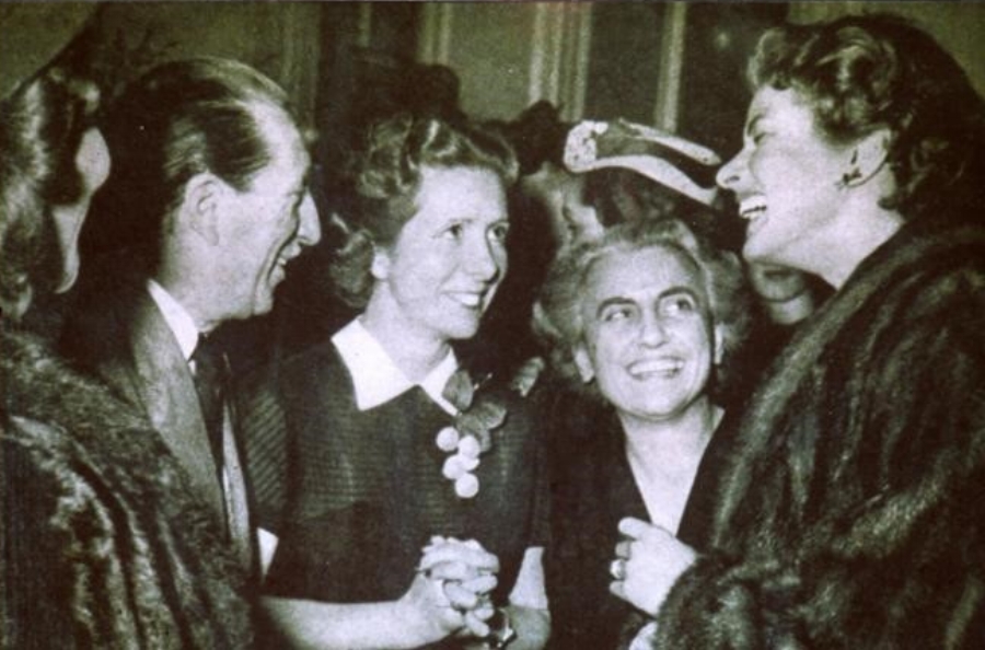 Fernanda Gattinoni and Ingrid Bergman, Rome.