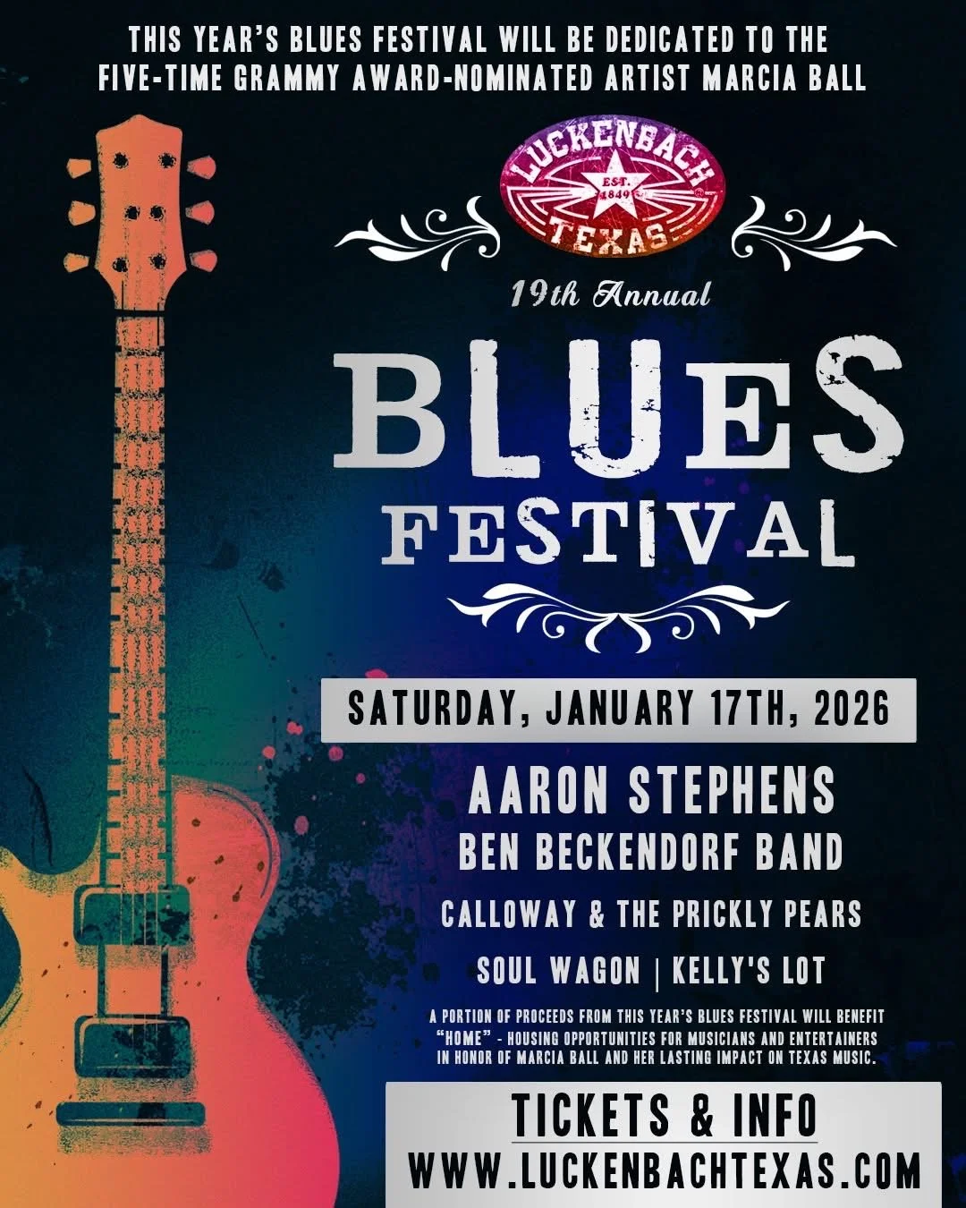 Luckenbach Texas Blues Festival - 19th annual! 