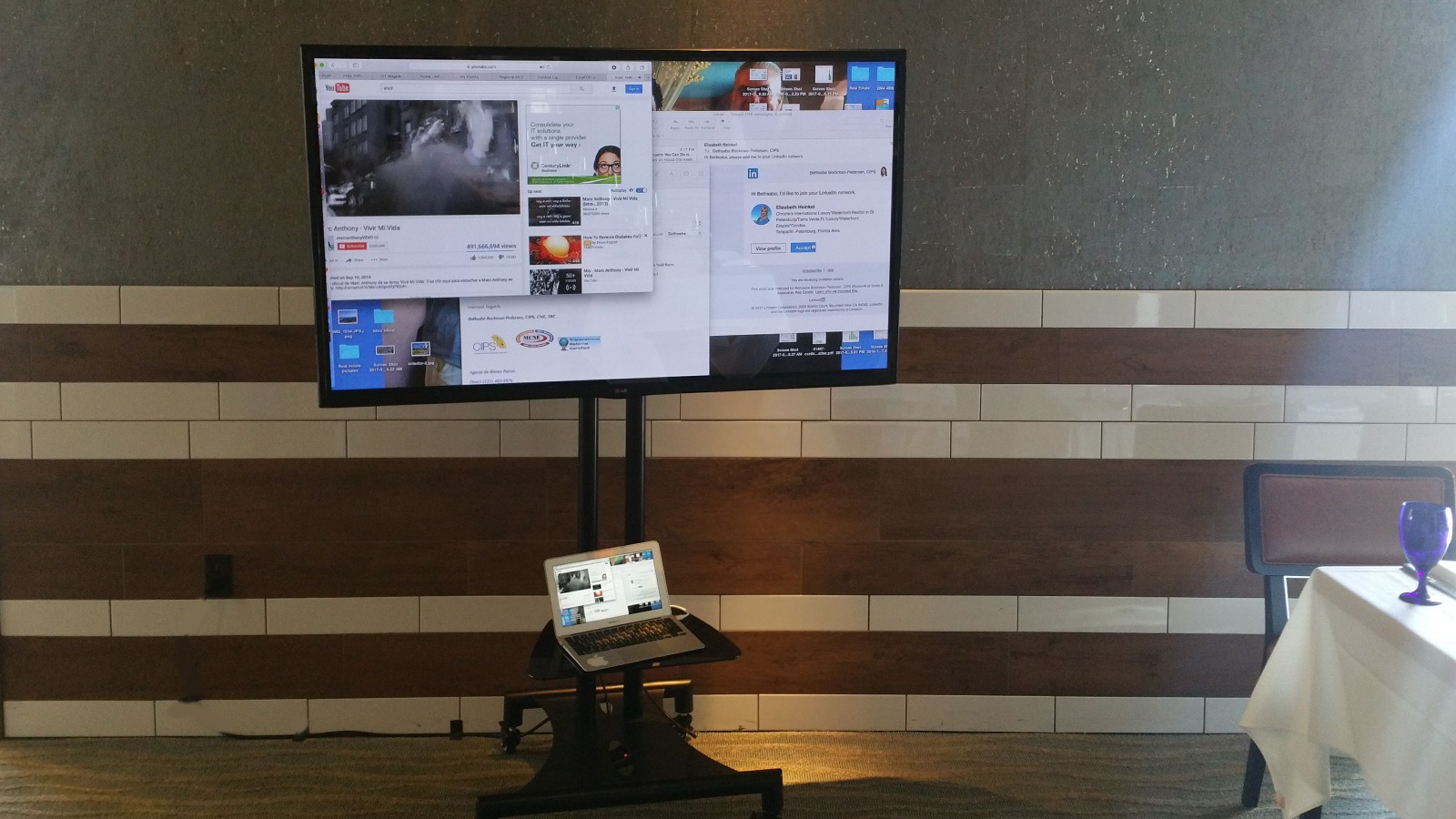 Flat Panel LCD Rental with Floor Stand