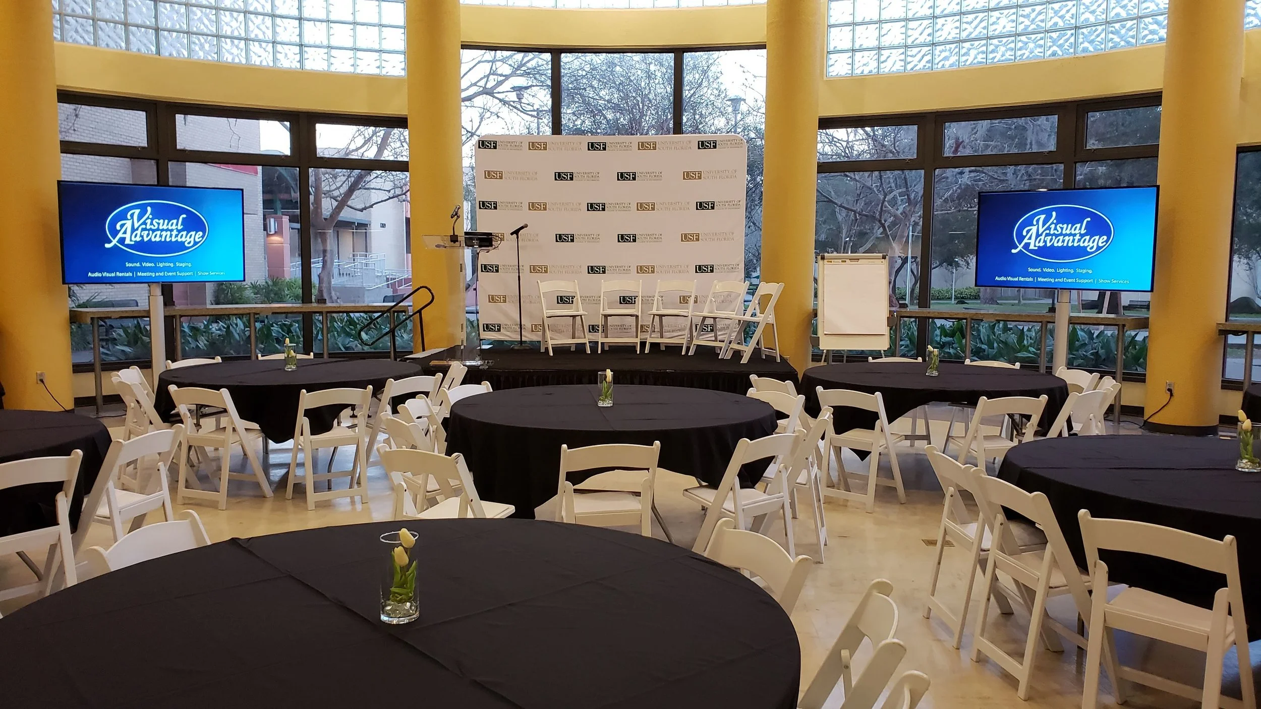 8ft x 12ft Stage with Acrylic podium and Backdrop - this size will be on the quote.jpg