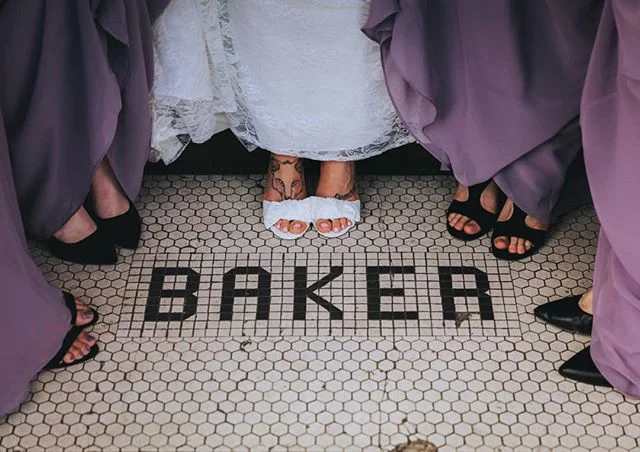 Something old, something new 💜
Photo by @taylersteven
.
.
.
#bakerbuildingwedding 
#mosaictile
#portlandwedding 
#bakerbuildingpdx 
#pnwwedding 
#fromwhereistand 
#ihavethisthingwithtiles