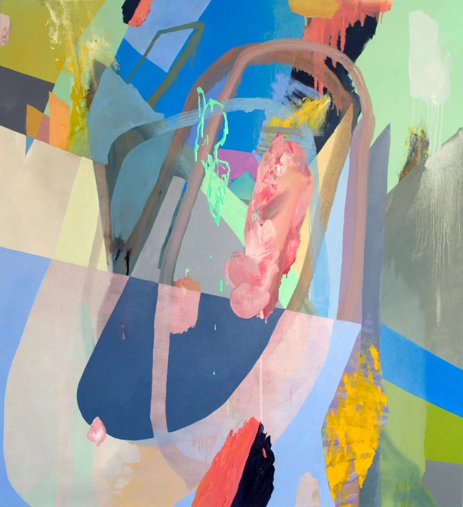 Reciprocal. 2014. Oil on canvas. 44 x 40."