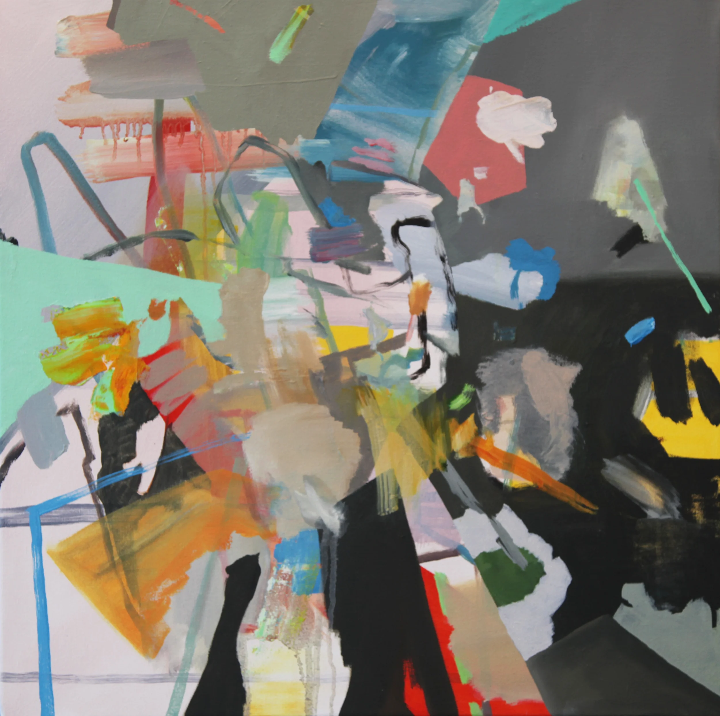 All Interruptions Aren't Mannerless. 2011. Oil on canvas. 24 x 24."