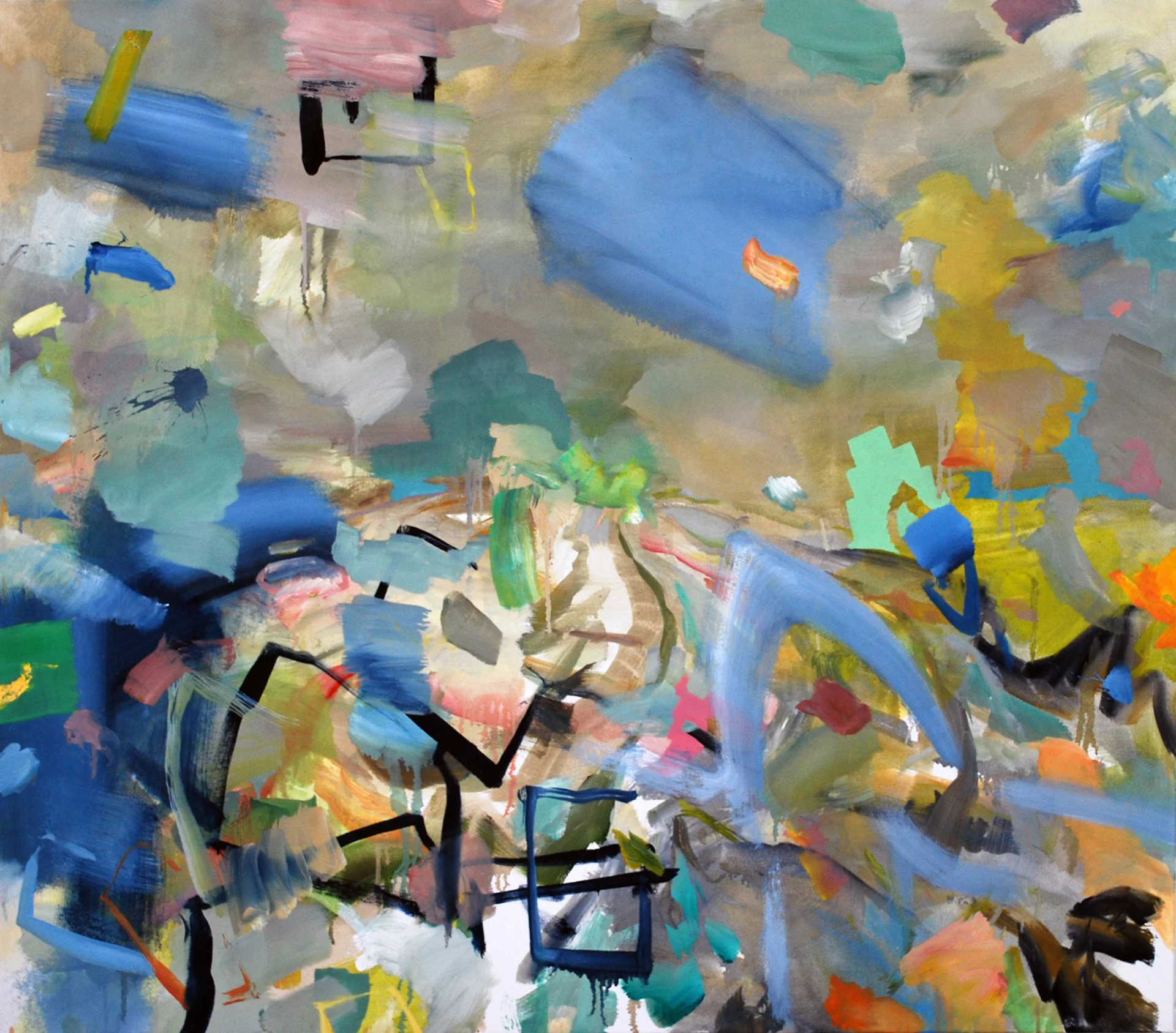 The Window Dresser Having Tilled the Fields. 2010. Oil on canvas. 42 x 48."