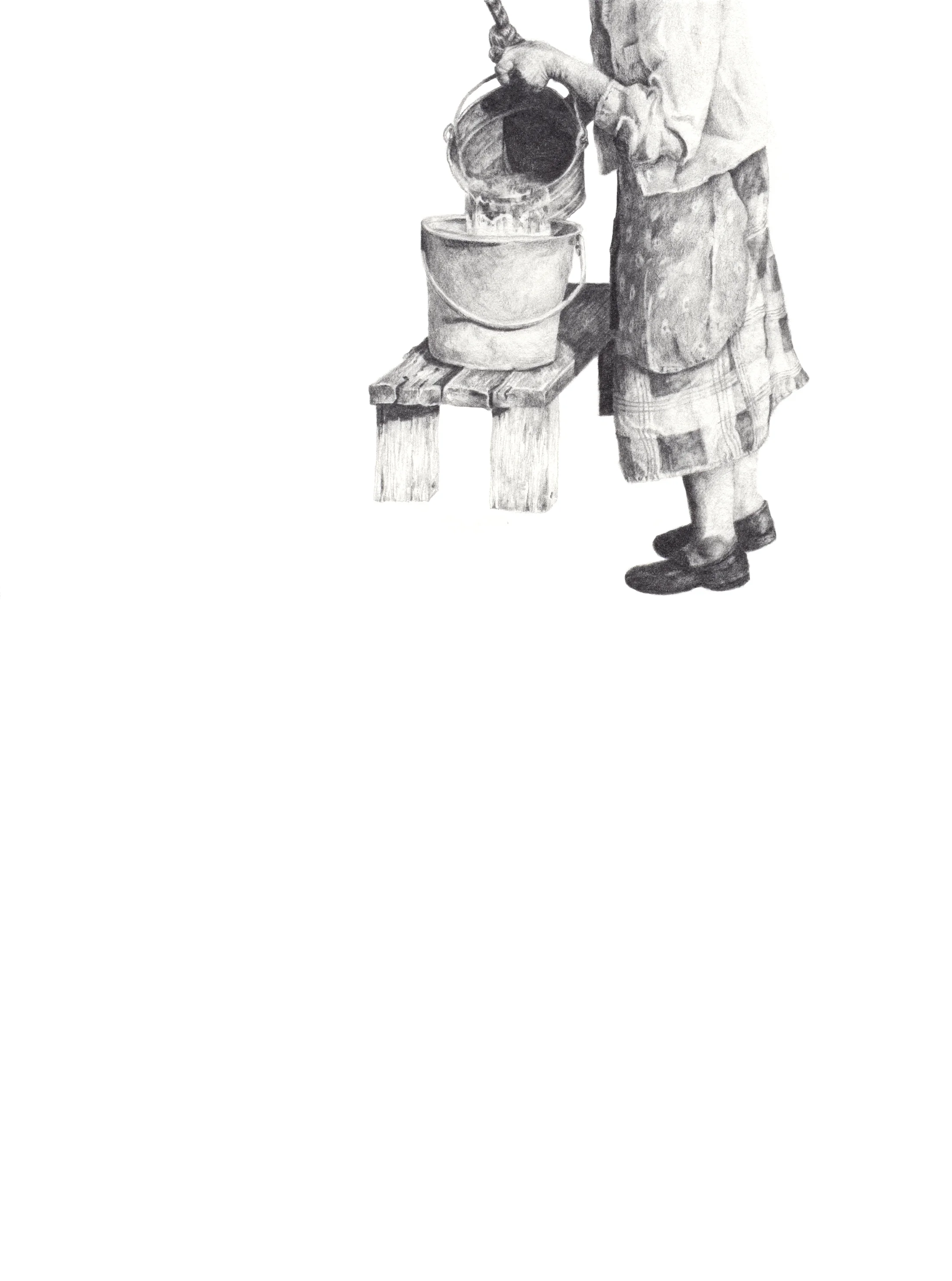 Like Water and Light. 2011. Graphite on paper. 10 x 7.5."