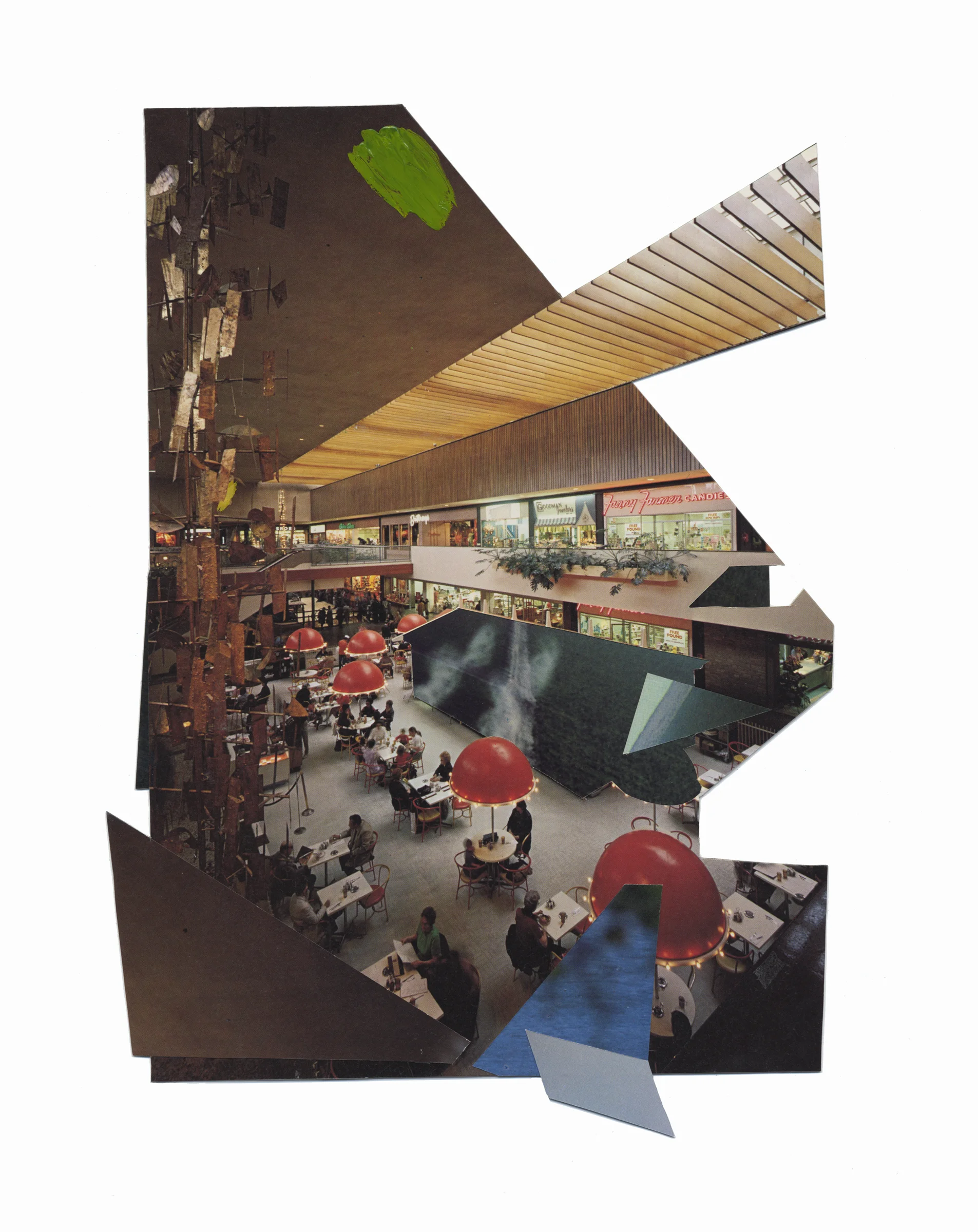 Untitled. 2012. Photo collage with Dura-Lar. 11 x 8."