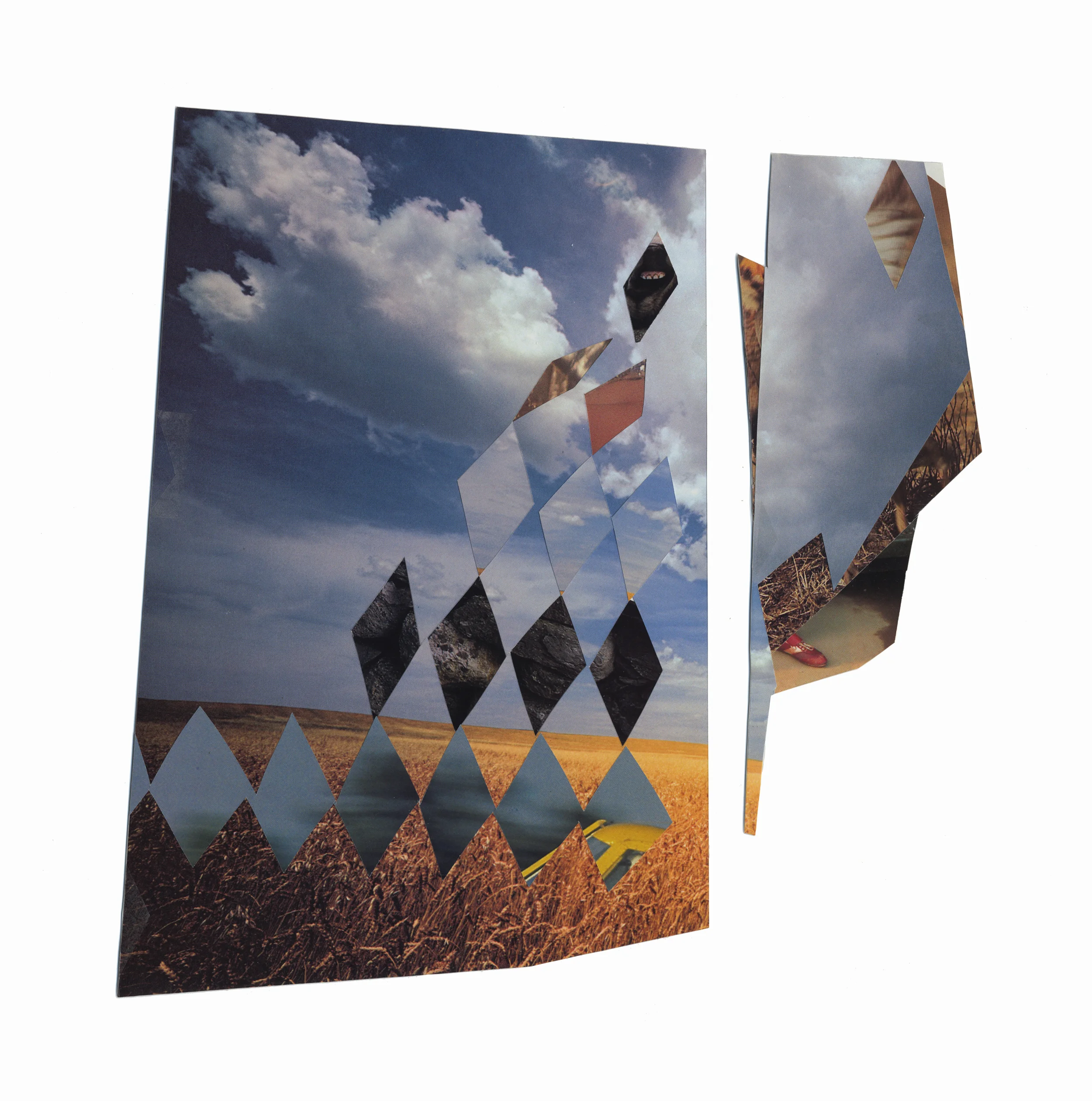 Untitled. 2012. Photo collage with Dura-Lar. 11 x 11."