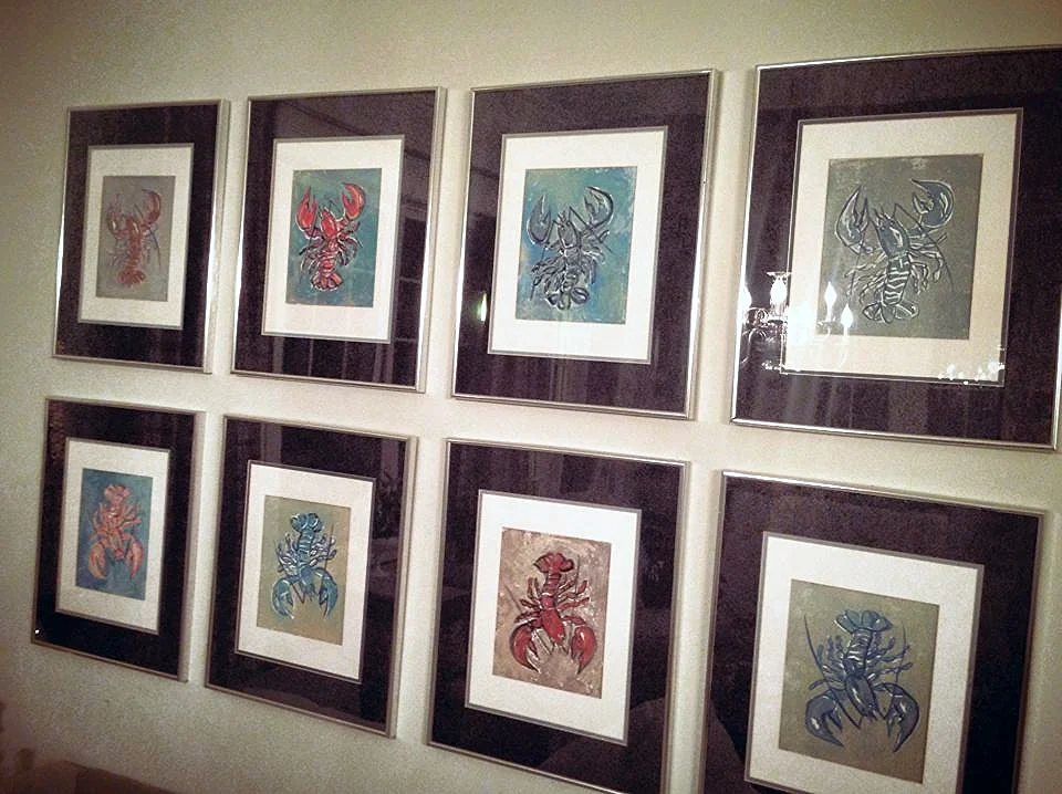 Custom Gallery of Original Acrylic Post-Impressionist Lobster