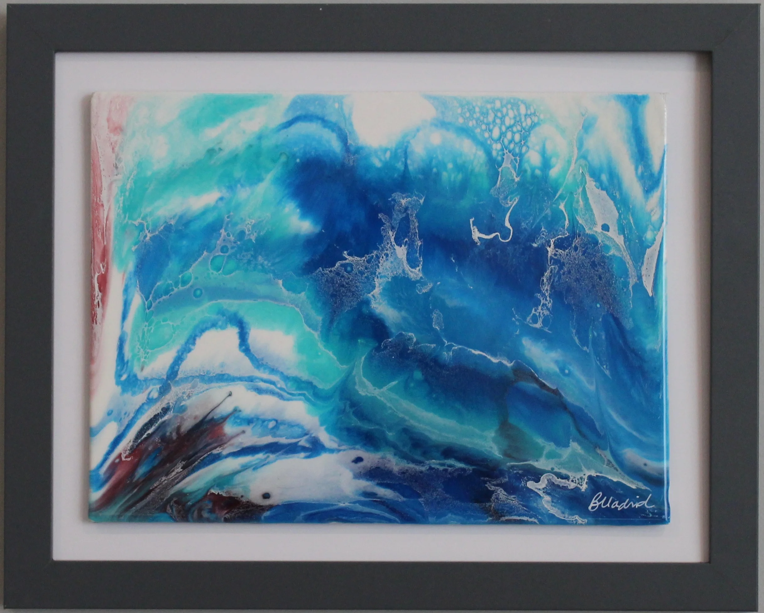 New Wave | 16" x 13" framed canvas