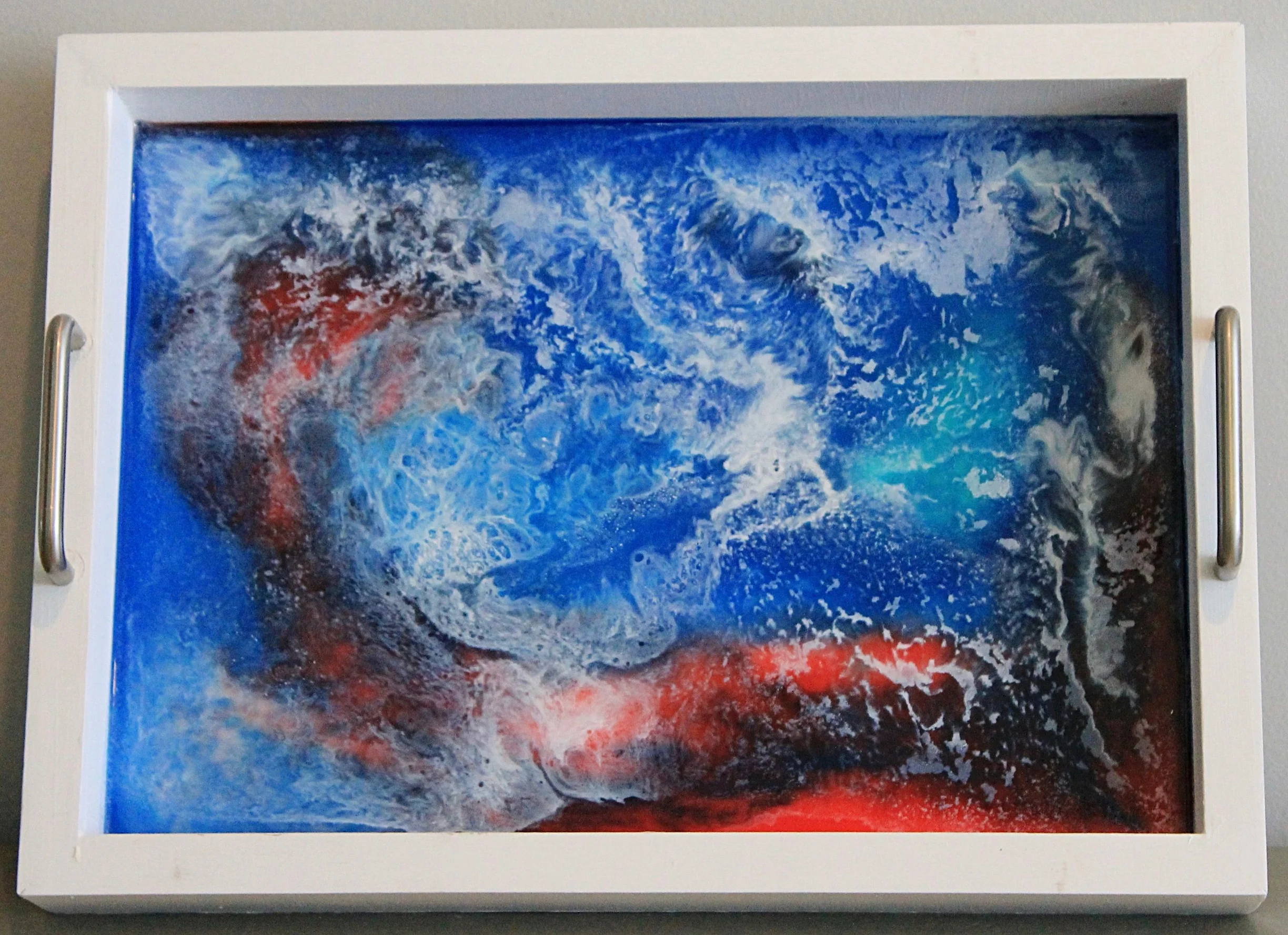 title | 15" x 11" wood tray