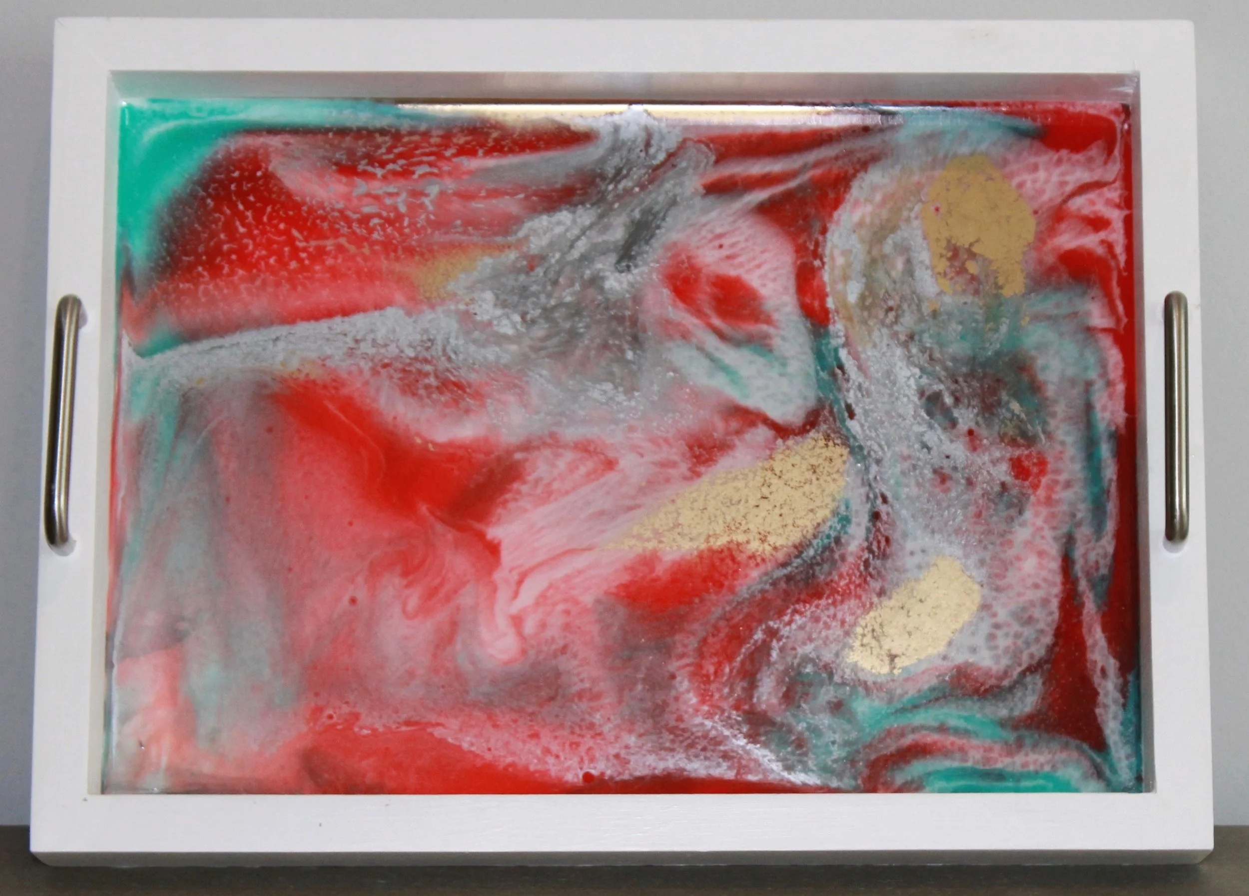 title | 15" x 11" wood tray
