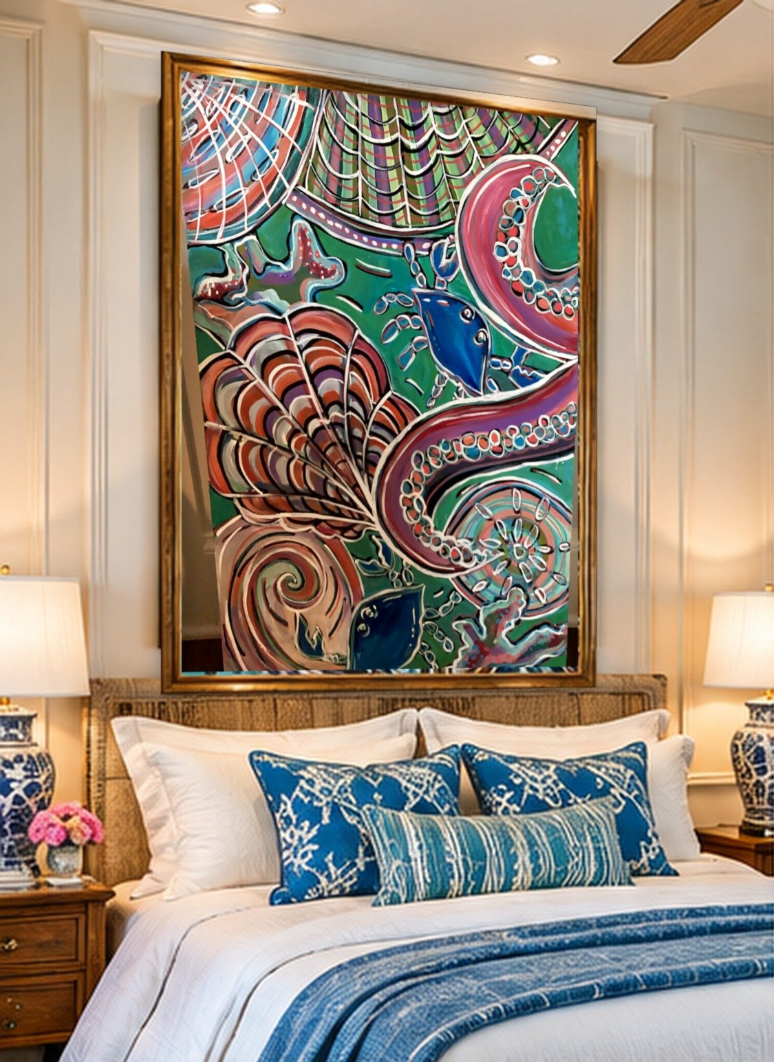0100_Ocean-Collage-Shells-Stingrays_27x39in_Bedroom.jpg