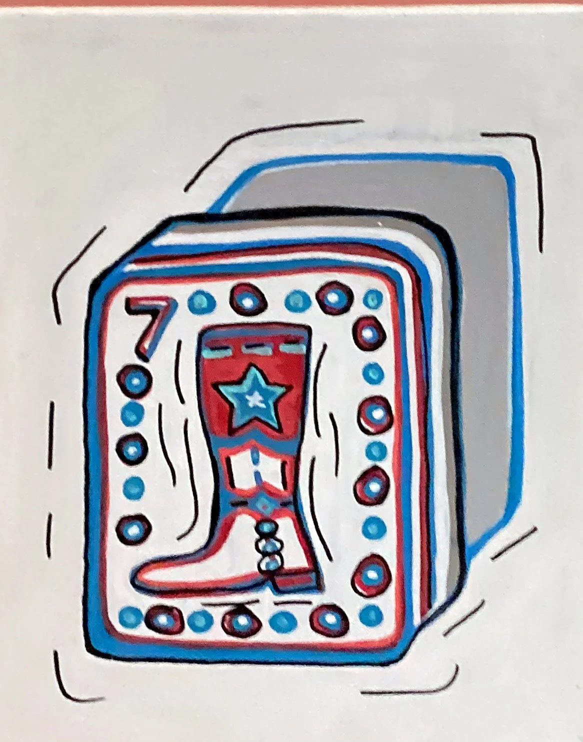 0002_Mahjong-Tile-Red-Figure_11x14in.jpg