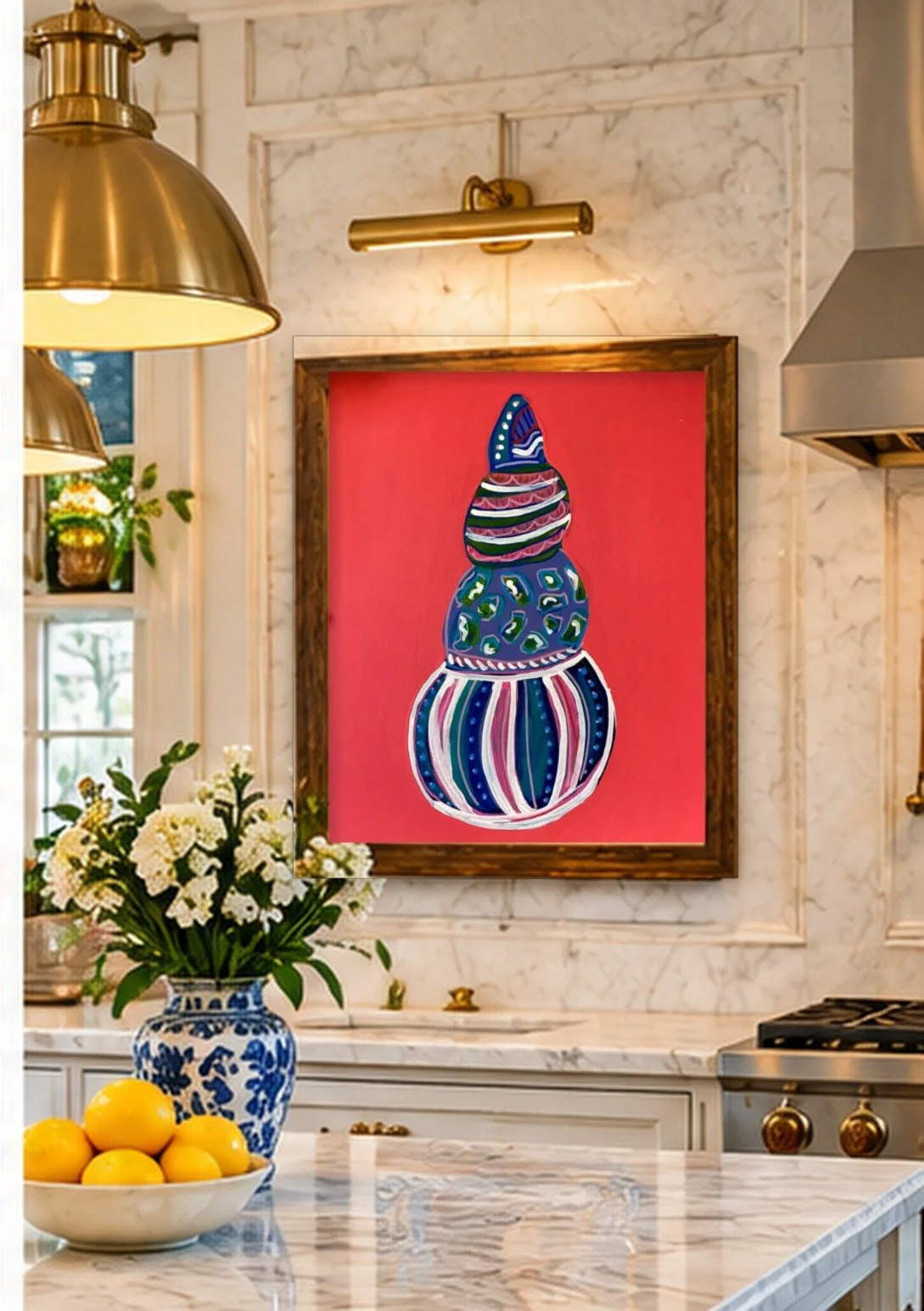 0024_Tall-Spiral-Shell-Coral_16x20in_Kitchen.jpg