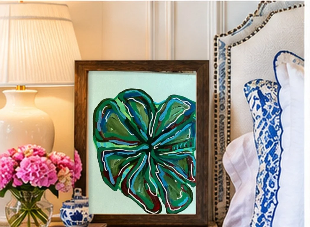 0154_Heart-Leaf-Deep-Green_9x12in_Bedroom.jpg