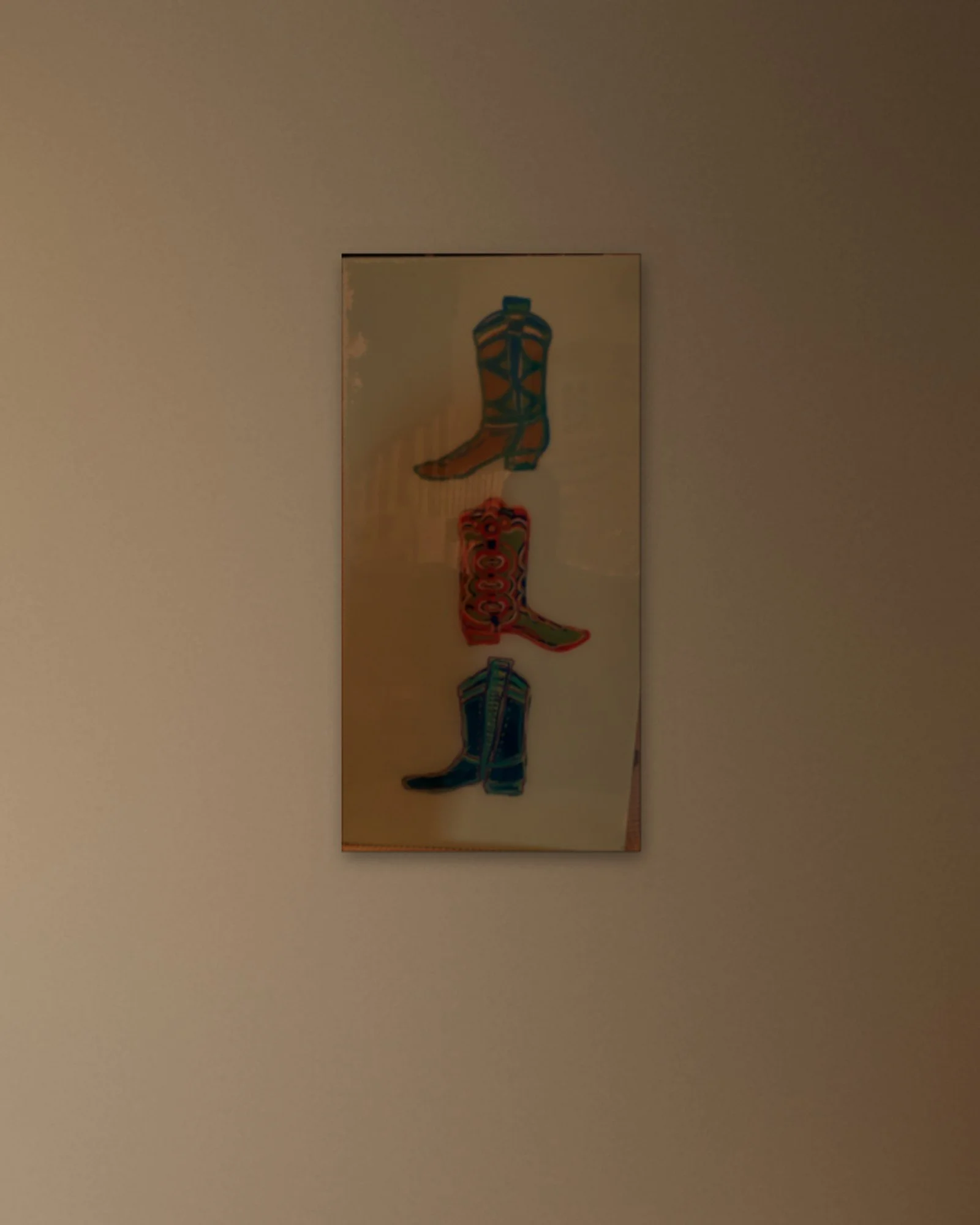 0185_Three-Cowboy-Boots-Teal-Red-Blue_12x24in_Living-Room.jpg
