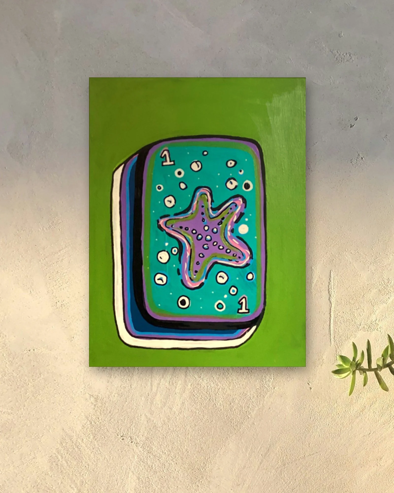0151_Mahjong-Tile-Starfish_12x16in_Living-Room.jpg