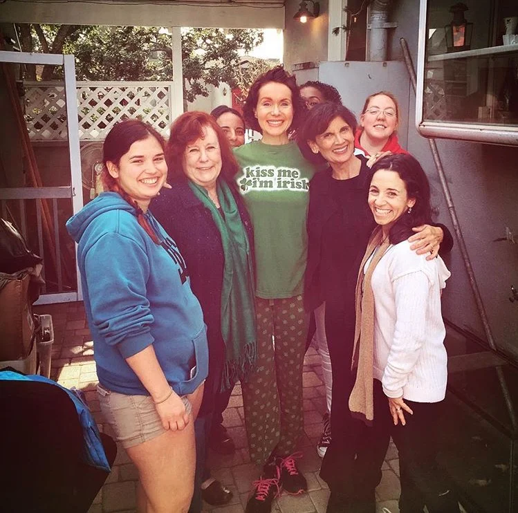 Left to Right, Athena (Sound), Carol Kline (Maggie), Maura Knowles (Mac), Jennifer Shelton (Edna), Kristy Priest (AD), Alison Shanks (Judge), Jennie Fahn (Director)