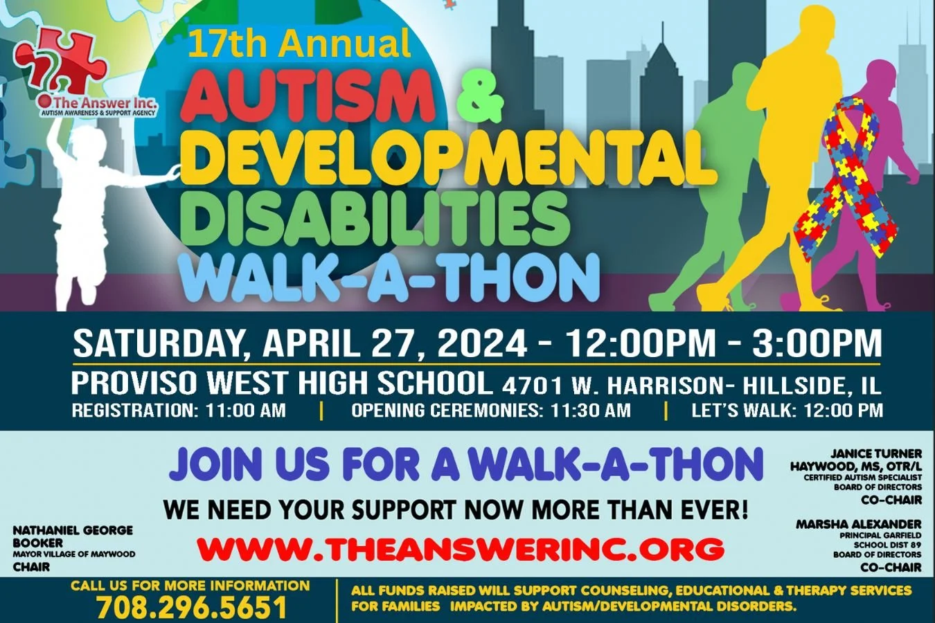 Walkathon Ribbon Walk-A-Thon β The Answer Inc Autism Awareness & Support Agency