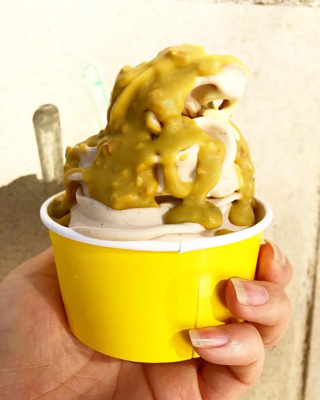 Post-hot yoga gelato from @terronila! No longer dying on the inside.
.
.
.
#gelato #handmodeling #handmodels #handjobs #hansolo #handsolo #misshandsolo #anotherdayanotherdollar #diversityinhollywood #diversitymatters #grimm #thelibrarians #leverage #