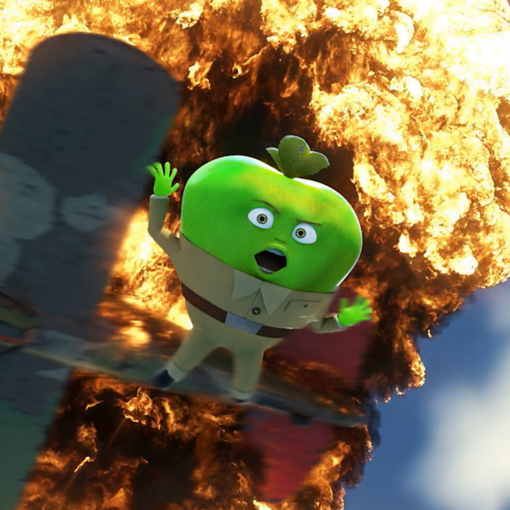 aero orange airman apple flying