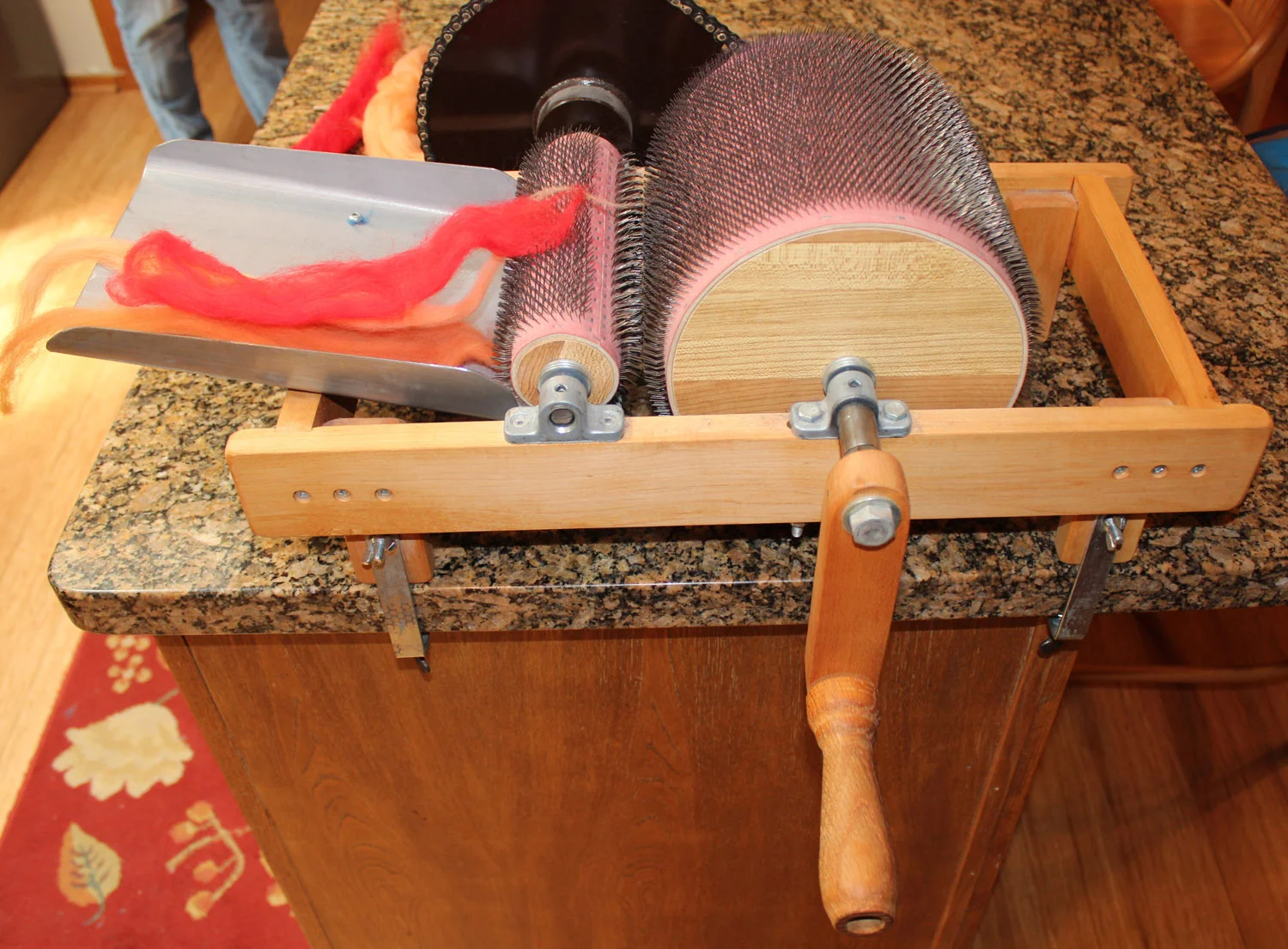 The drum carder.
