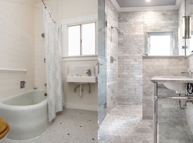 Shattuck bath I Before & After Photo Gallery — HDR Remodeling