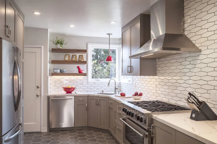 Reimagined kitchen with clean lines, clever storage, and fantastic functional flow.