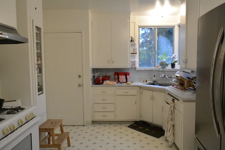Before - A funky Little kitchen - with BIG potential.