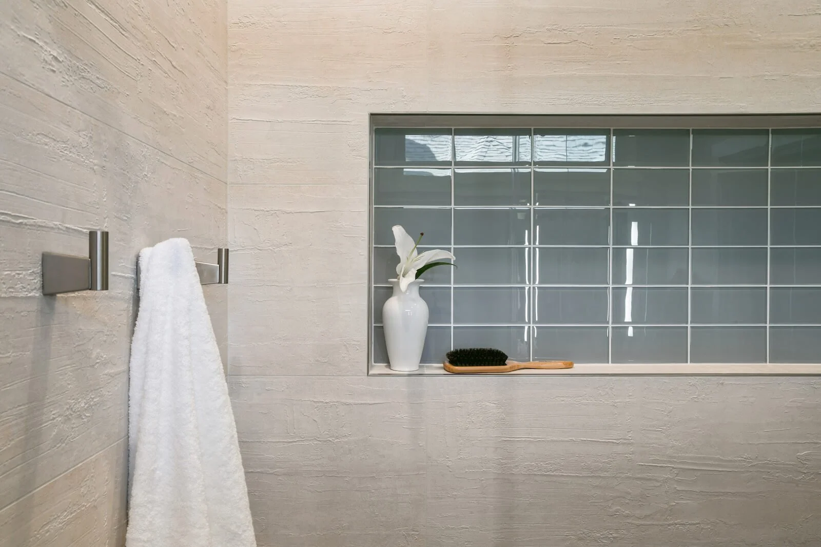Pine Bathroom Remodel in Berkeley - Towel Hooks in Shower Details.jpg
