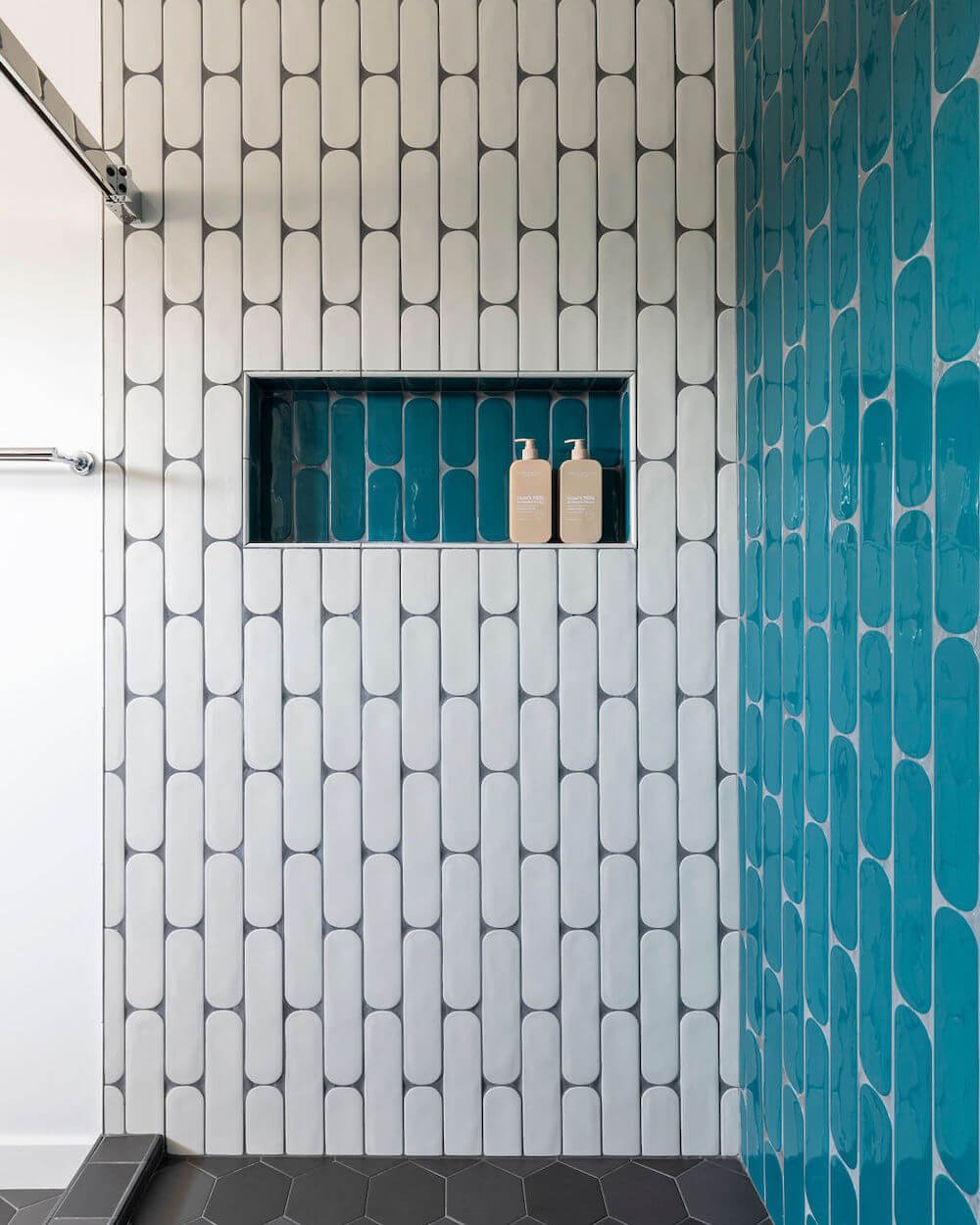 Sequoyah Oakland Bathroom Remodel - White Rounded Edge Shower Tiles.jpg