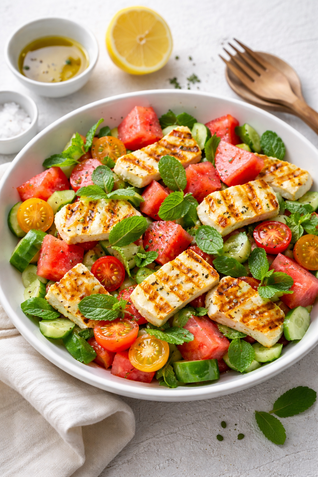 Our Summer Go-To - Grilled Halloumi and Watermelon Salad