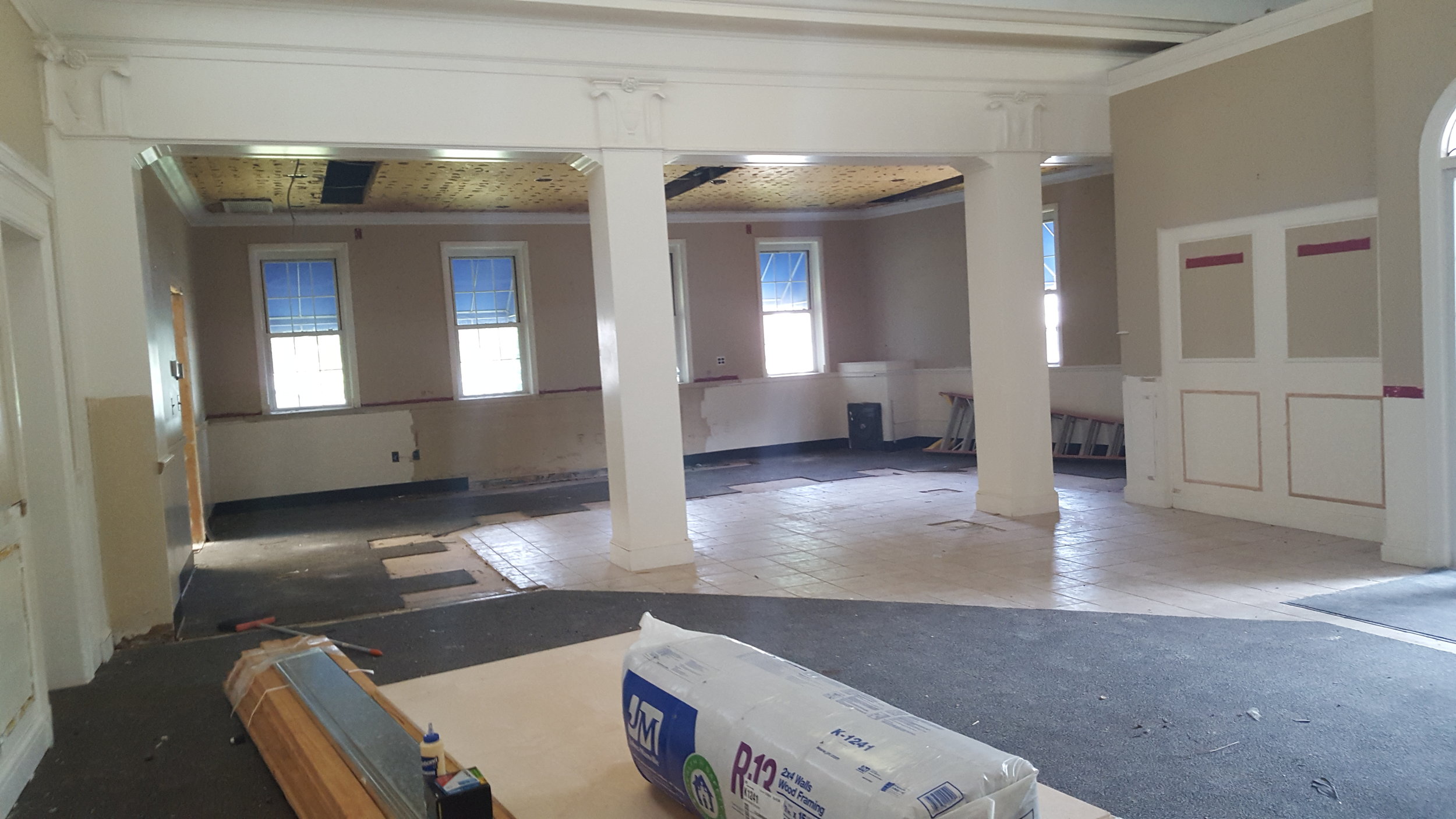 Beautiful open concept -- no more bank teller stations.