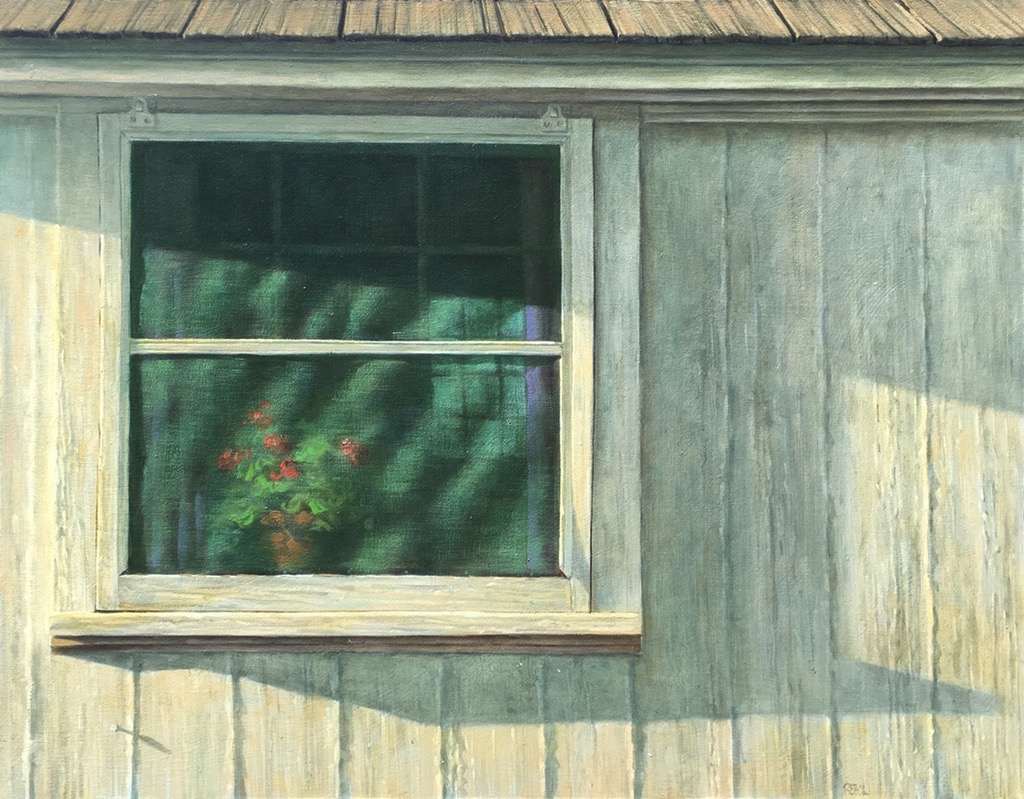 Window with Geraniums, 22 X 28